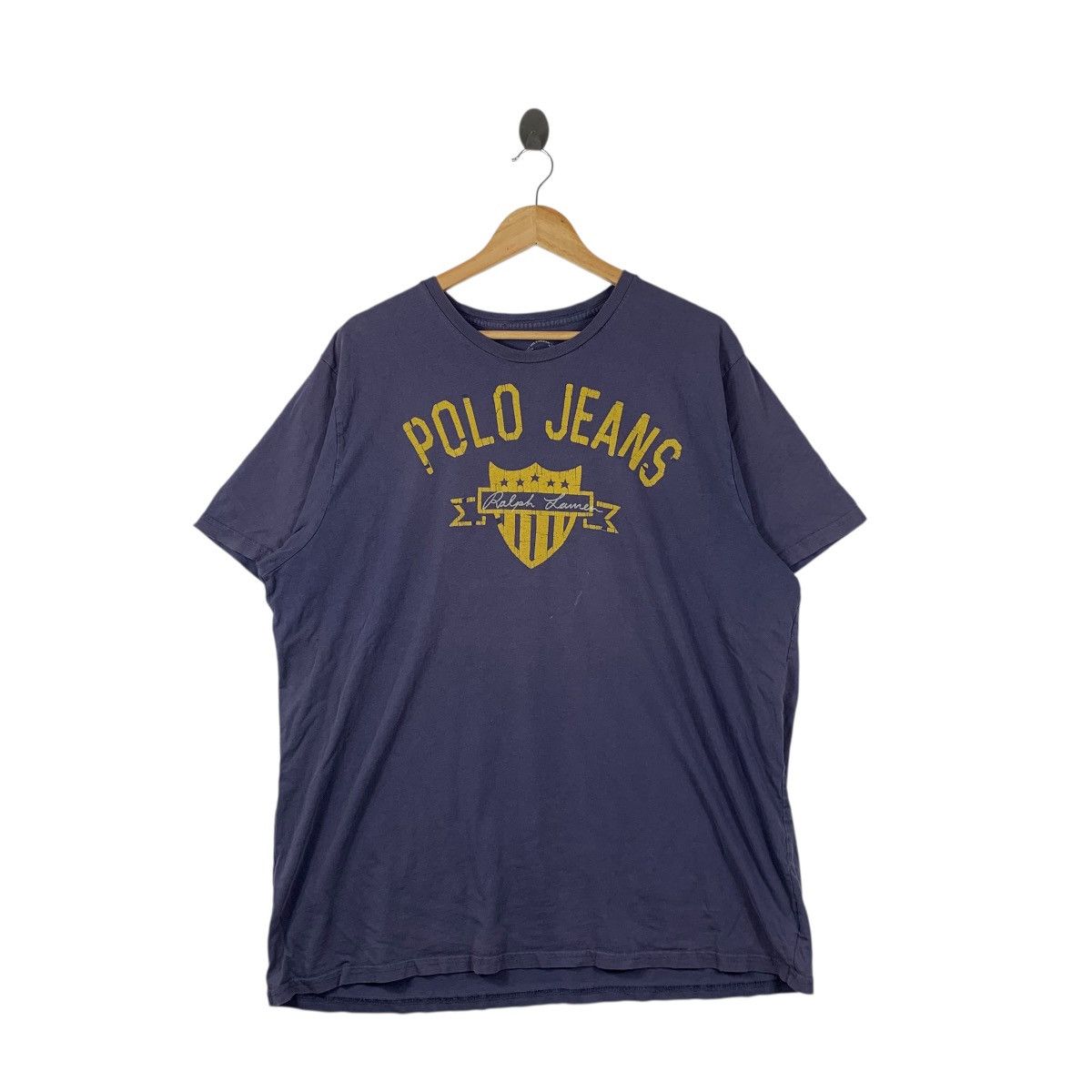 Polo Ralph Lauren Vintage POLO RALPH LAUREN Jeans Natural Sun Faded Tee Shirt Size XXL / US 16-18 / IT 52-54 - 1 Thumbnail