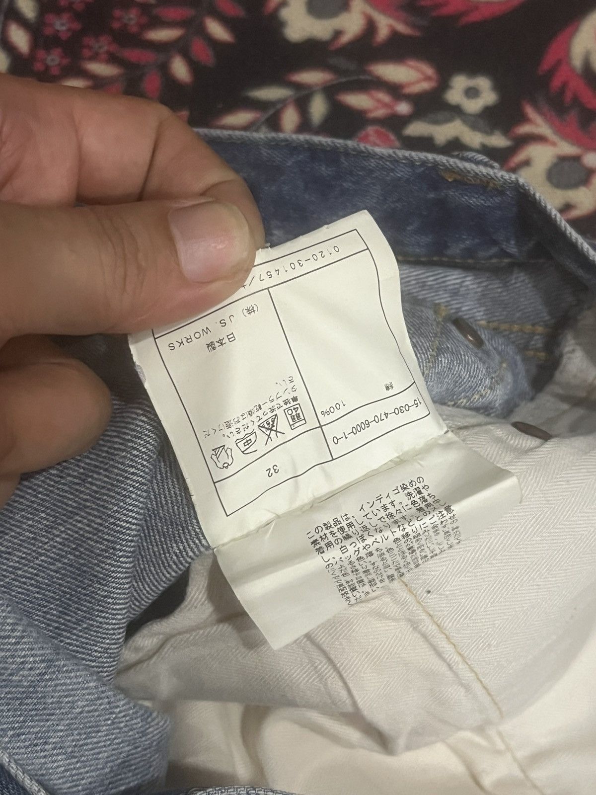 Vintage Journal Standard Homestead Blue Faded Distress Selvedge Jean Size US 32 / EU 48 - 19 Thumbnail