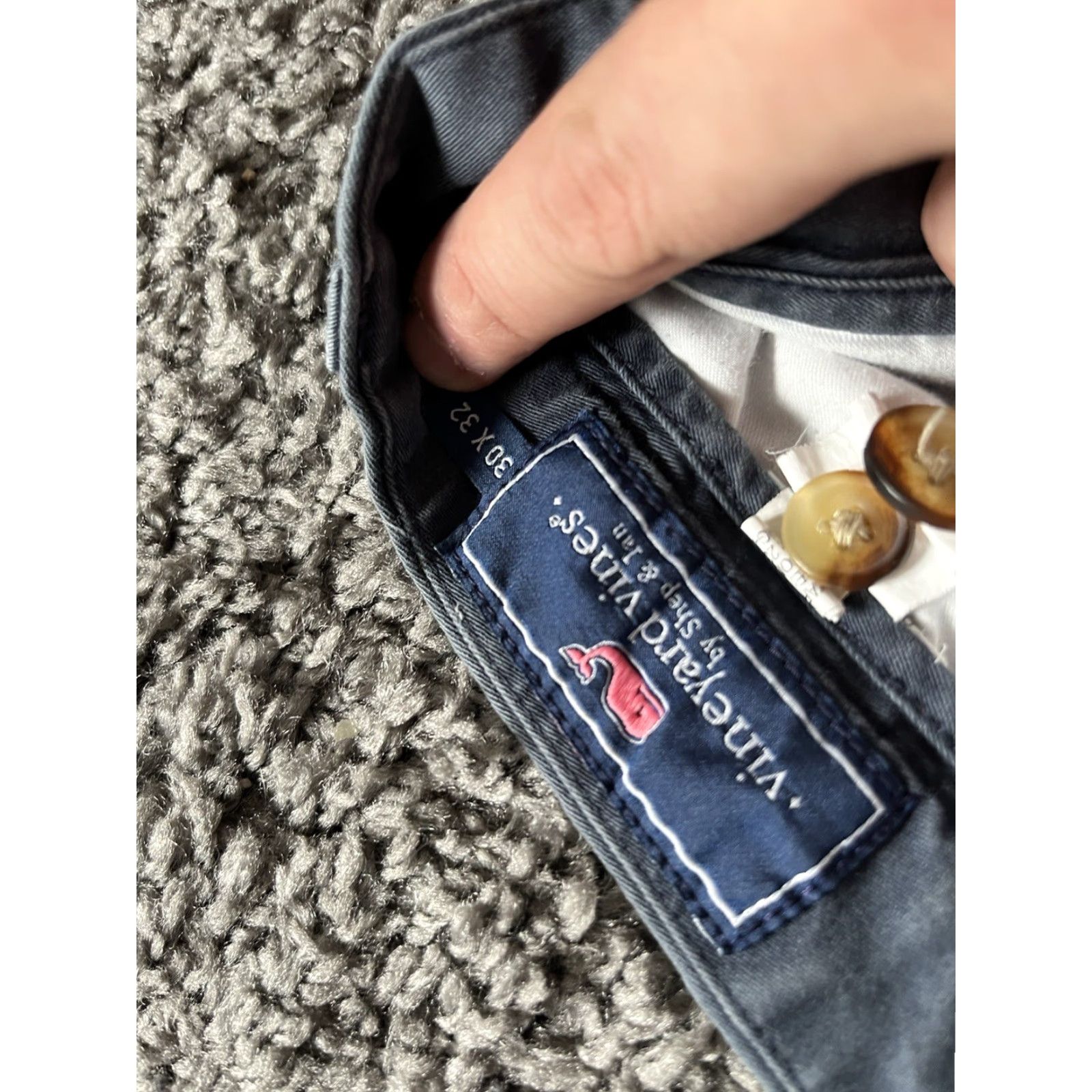 Vineyard Vines Vineyard Vines Breaker Pants Men 30x32 Navy Blue Chino Regular Breathable Stretch Pockets Cotton Spandex Classic Mens Size US 30 / EU 46 - 6 Thumbnail