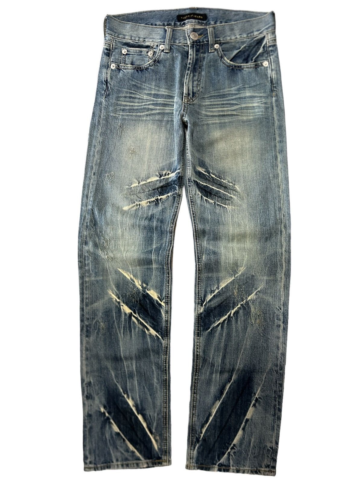 Designer × If Six Was Nine × Japanese Brand Vintage Theoria Rare Thunder Designs Rusty Japan Jeans Size US 30 / EU 46 - 2 Thumbnail