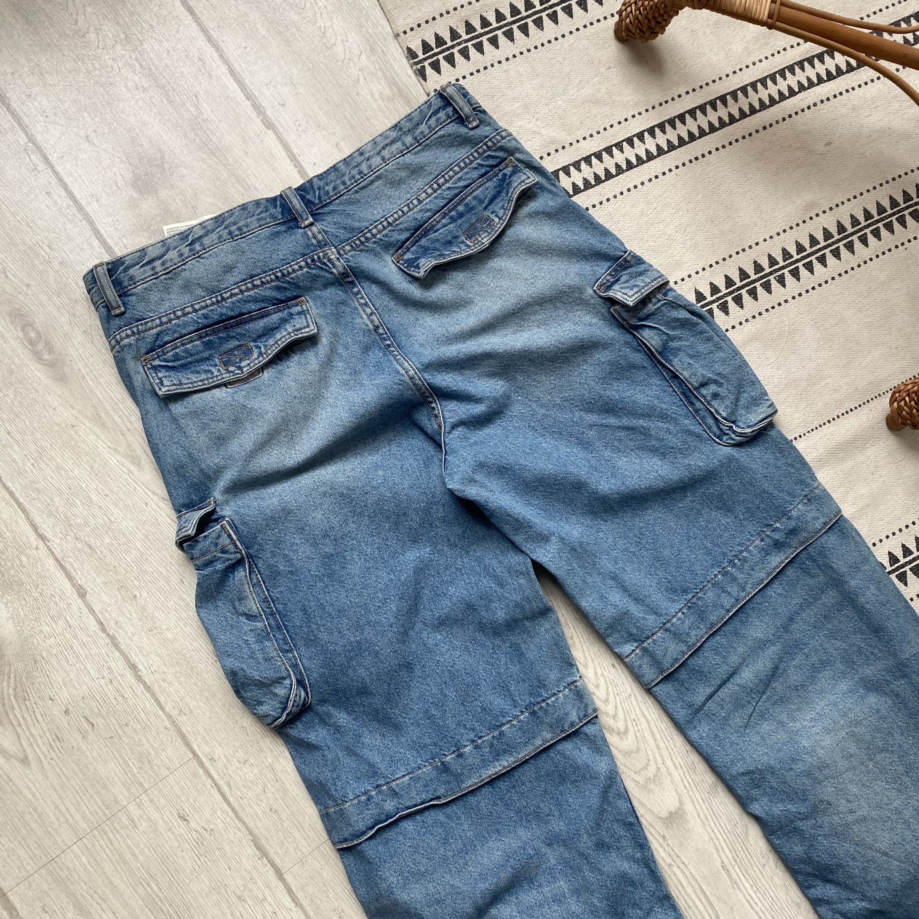 Japanese Brand 👖 Skater Cargo Baggy jeans Multiocket avant-garde Unisex Size US 30 / EU 46 - 8 Thumbnail