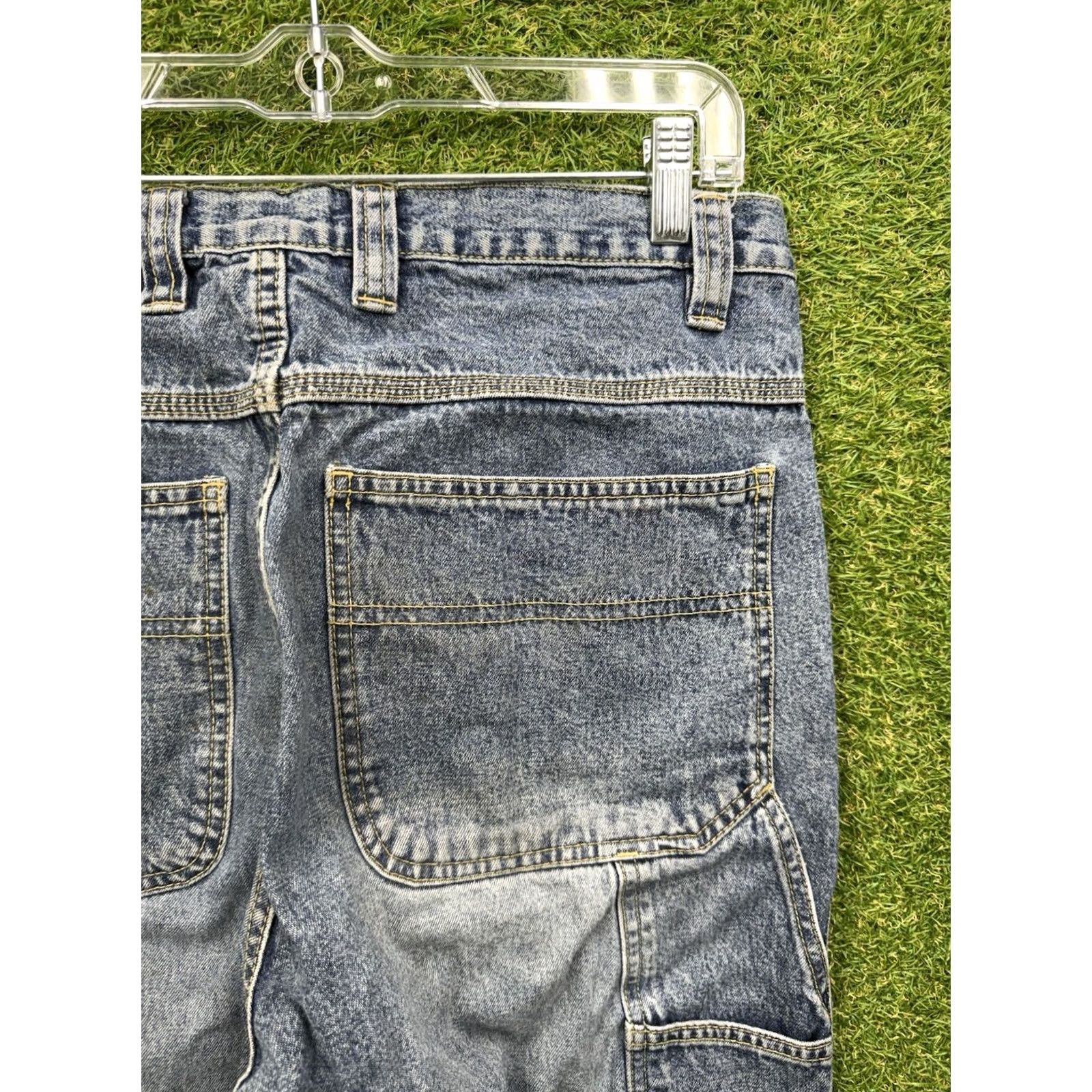 Denime VINTAGE Emergency Exit Jeans Mens 34x32 Denim 5-Pocket Bootcut Cotton Blue 90s Womens? Size US 34 / EU 50 - 3 Thumbnail