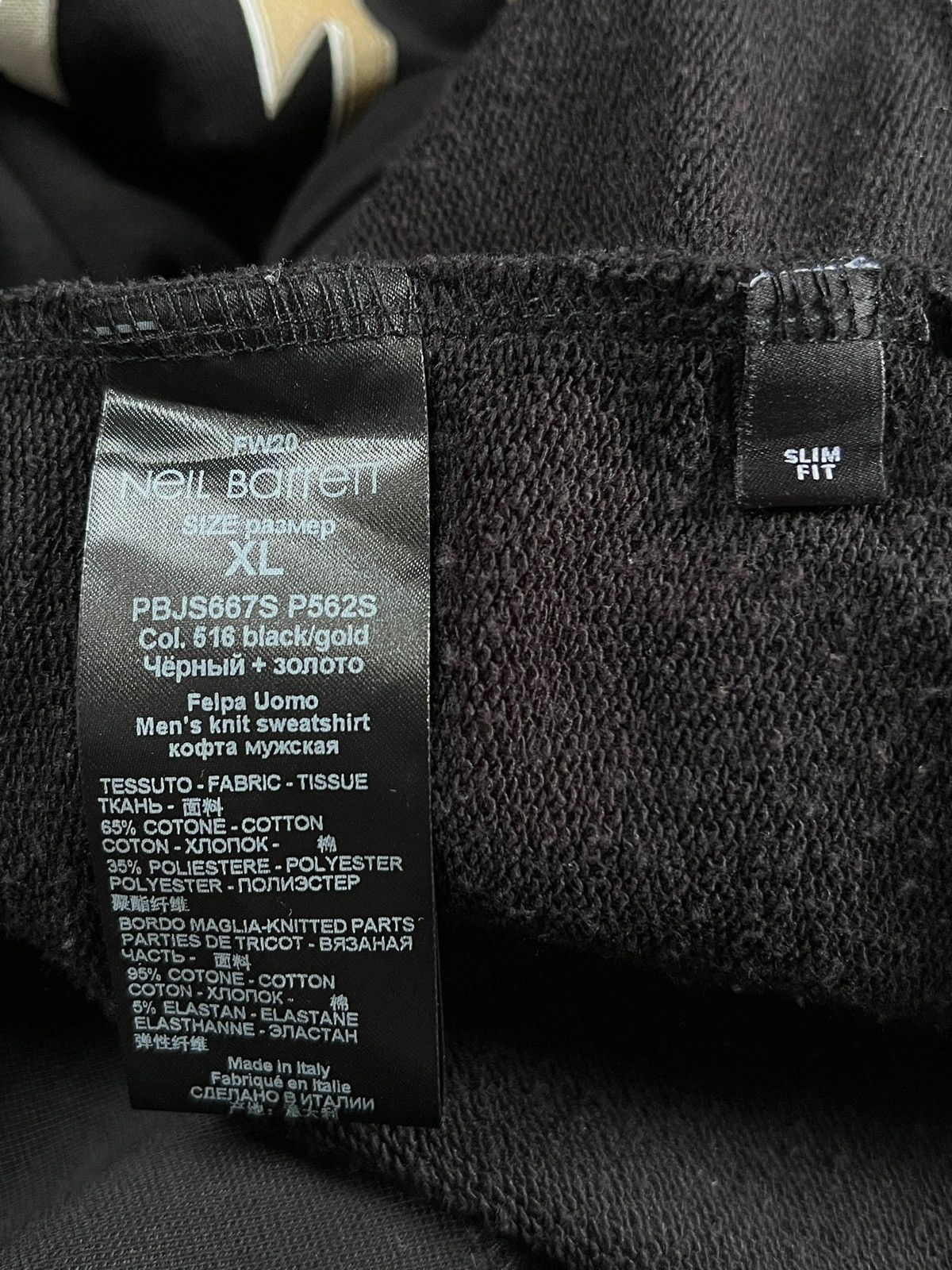 Designer × Neil Barrett FW20 Neil Barrett Metallic Bolt Hoodie Size US XL / EU 56 / 4 - 12 Thumbnail
