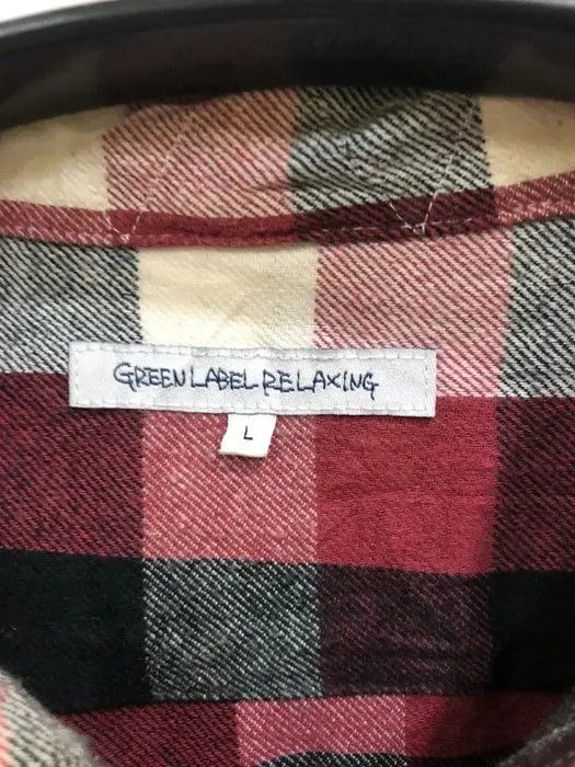 United Arrows Green Label Relaxing Flannel Shirt 👕 Size US L / EU 52-54 / 3 - 3 Thumbnail