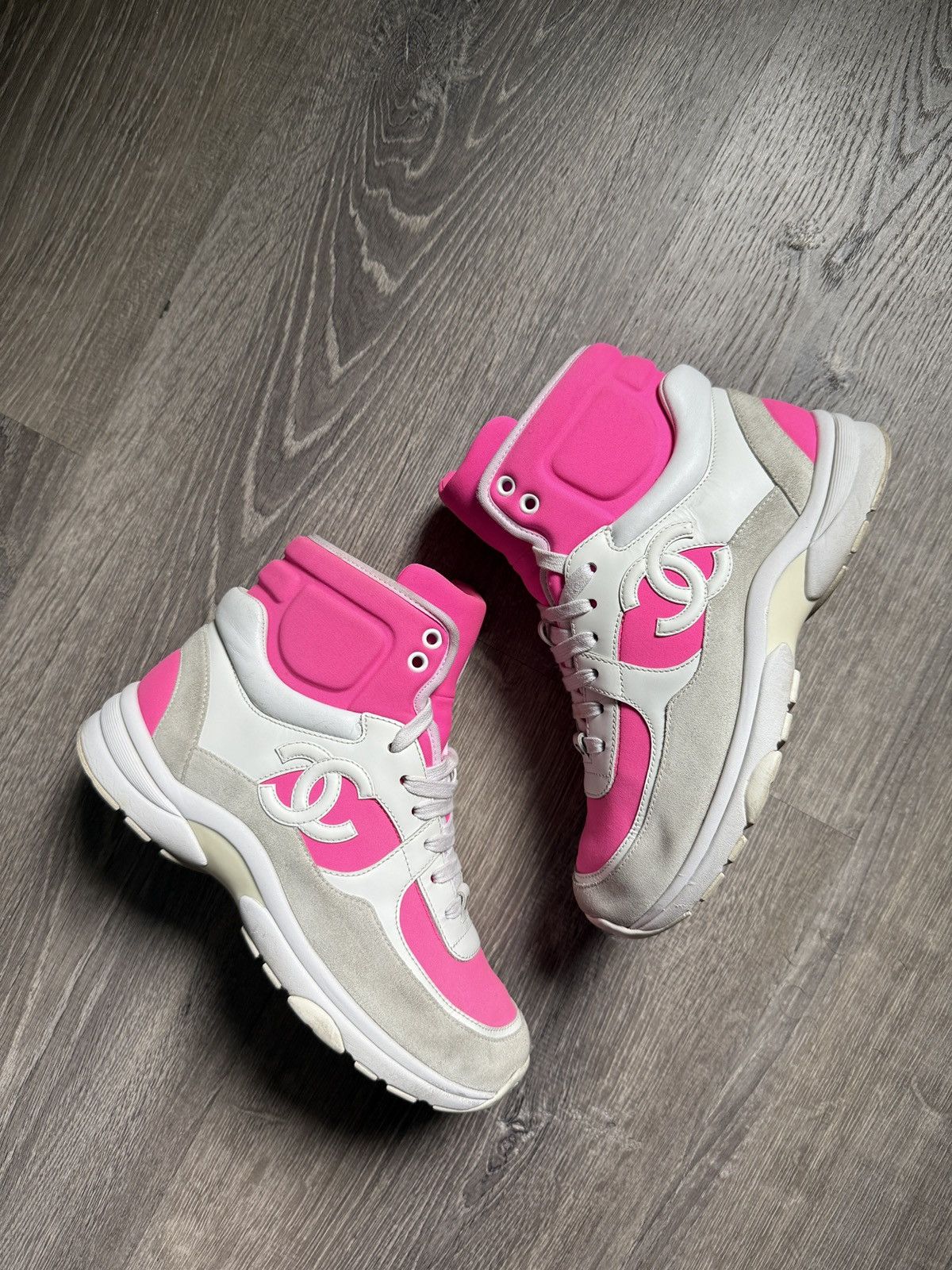 Chanel Chanel 2018 Interlocking CC Logo Chunky Sneakers🔥💞 Size US 6.5 / IT 36.5 - 2 Thumbnail