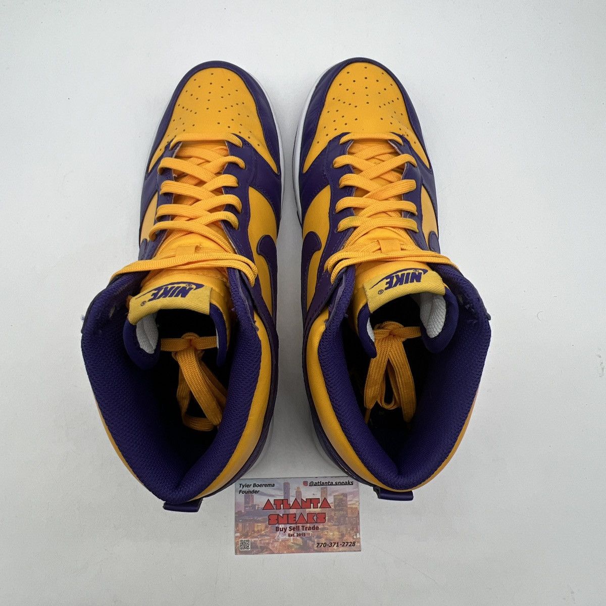 Nike Nike dunk high lakers Size US 11 / EU 44 - 6 Thumbnail