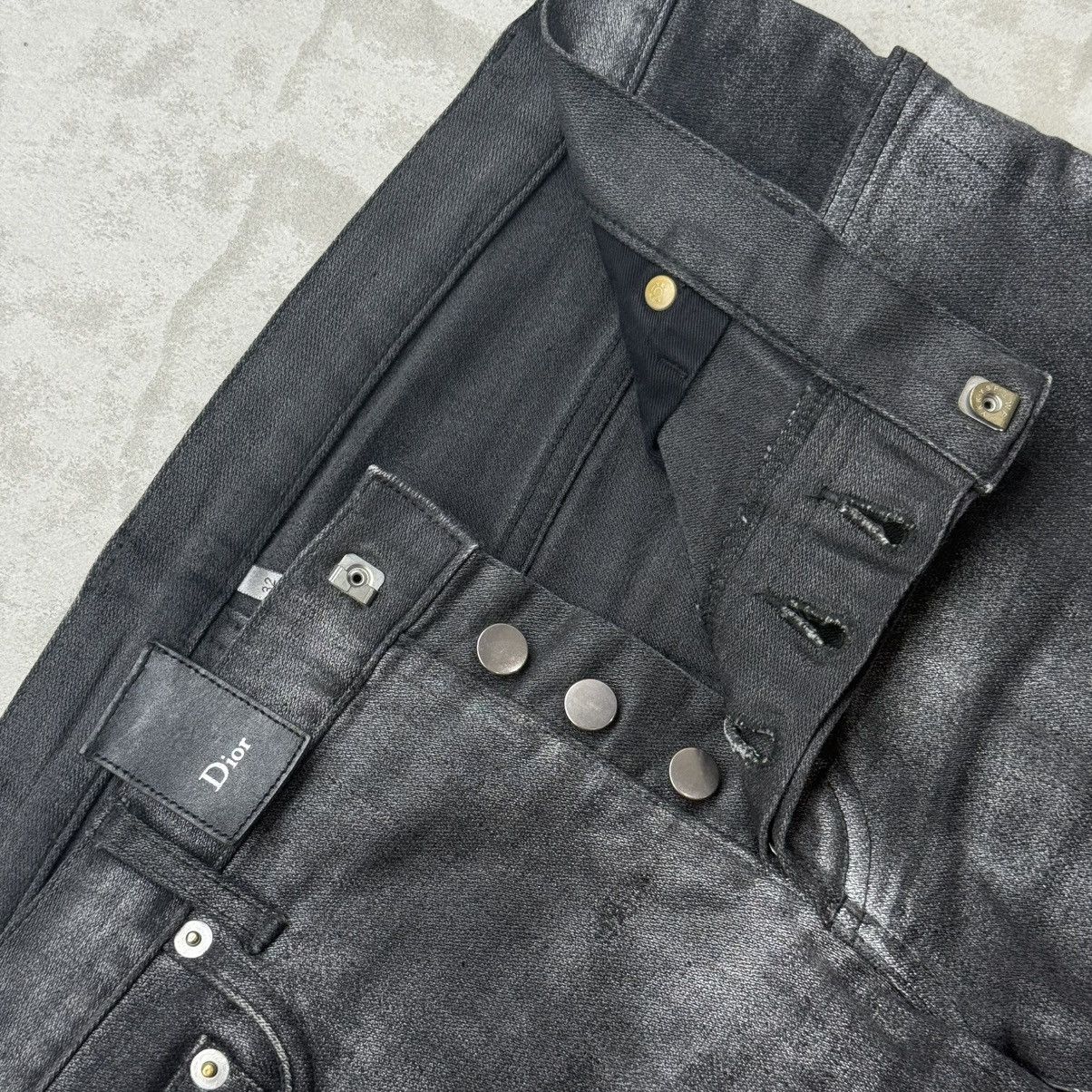 Dior Dior Homme Silver Glitter Black Jeans Size US 32 / EU 48 - 4 Thumbnail