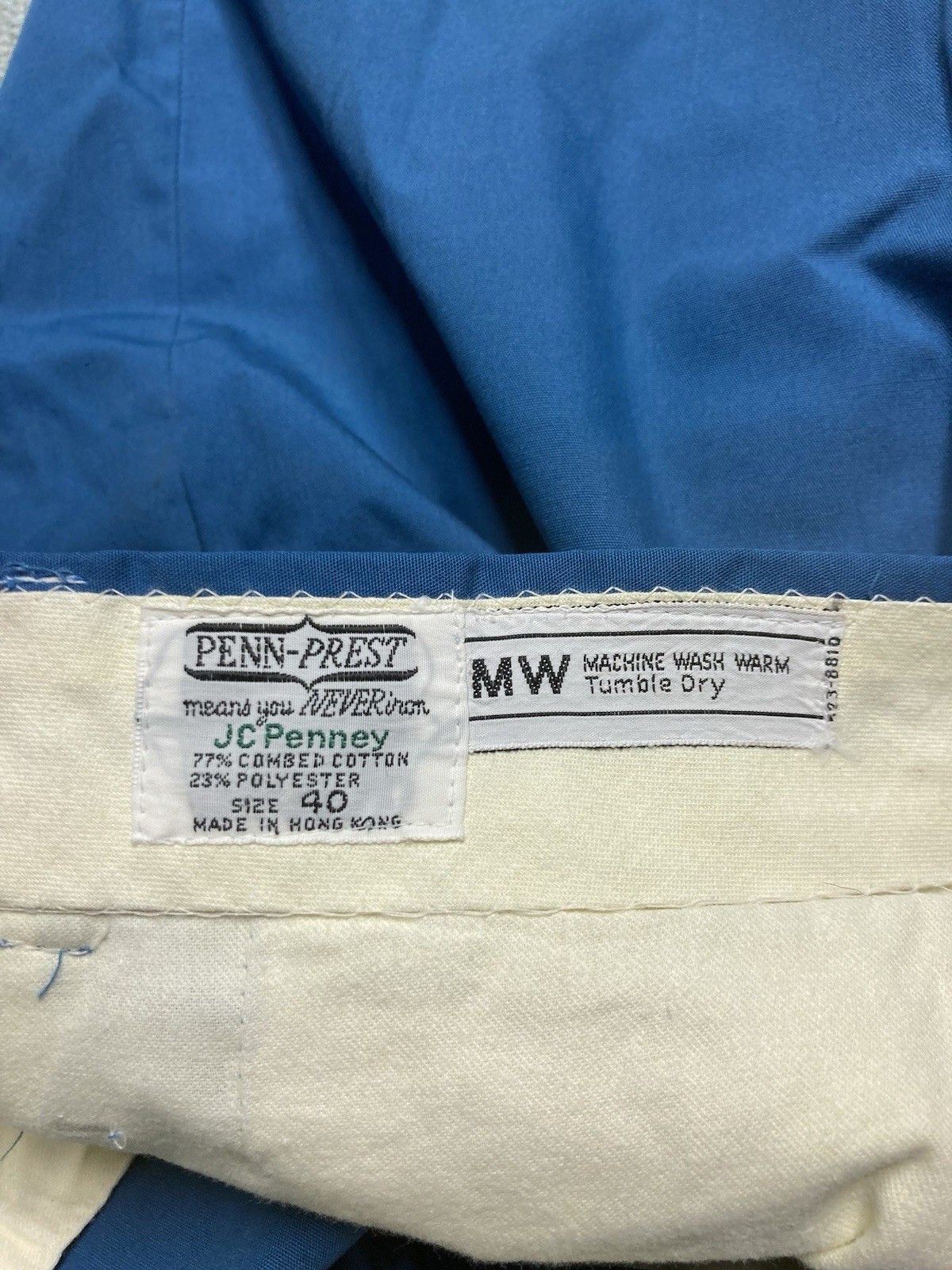 JCPenney × Vintage 70s JCPenney shorts poly cotton Penn prest casual men’s 39 Size US 39 - 5 Thumbnail