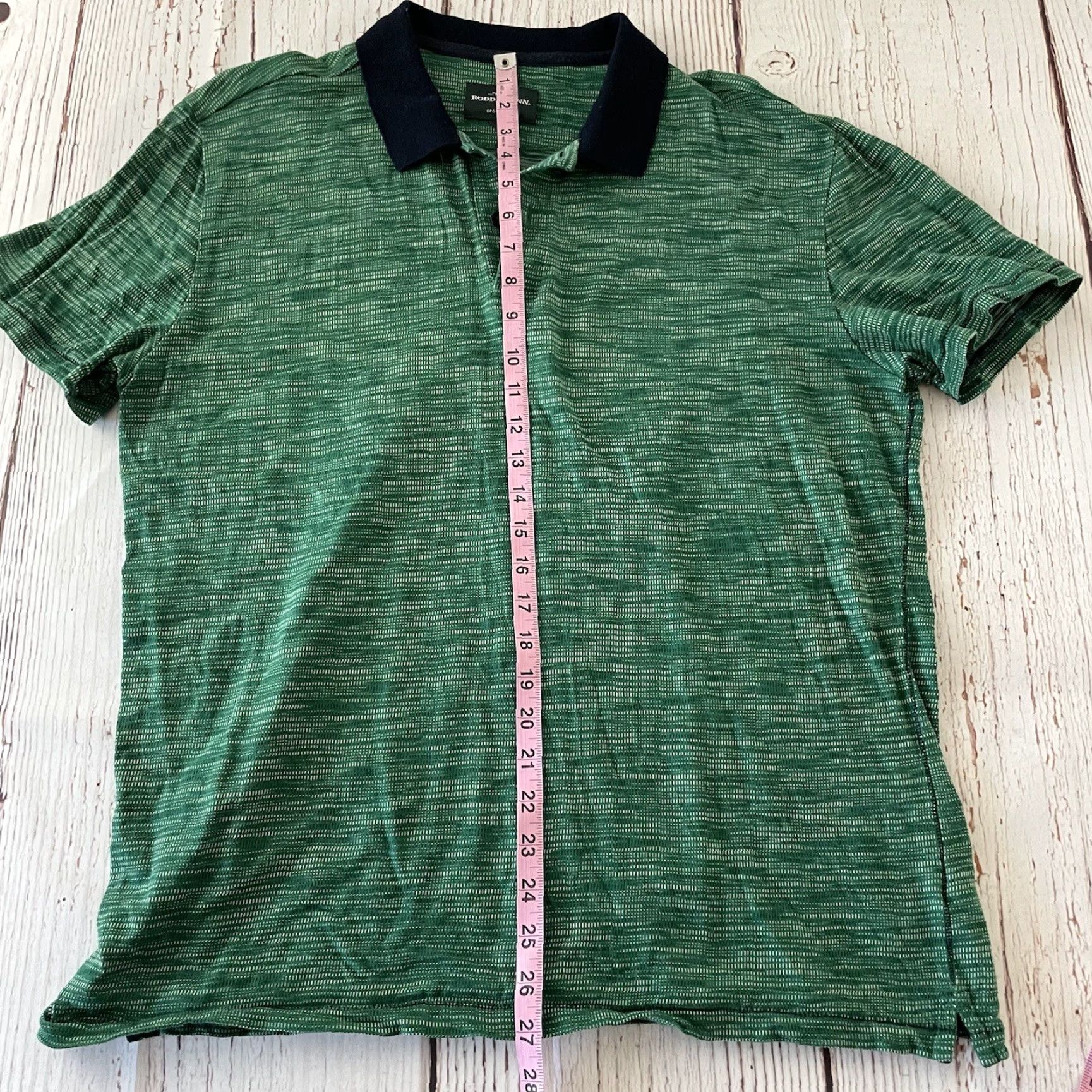 Rodd & Gunn Rodd & Gunn Sports Fit Short Sleeve Button Front Polo Shirt Mens XL Green Shirt Mens XL Green Sports Button-Up Cotton Polo Size US XL / EU 56 / 4 - 4 Thumbnail