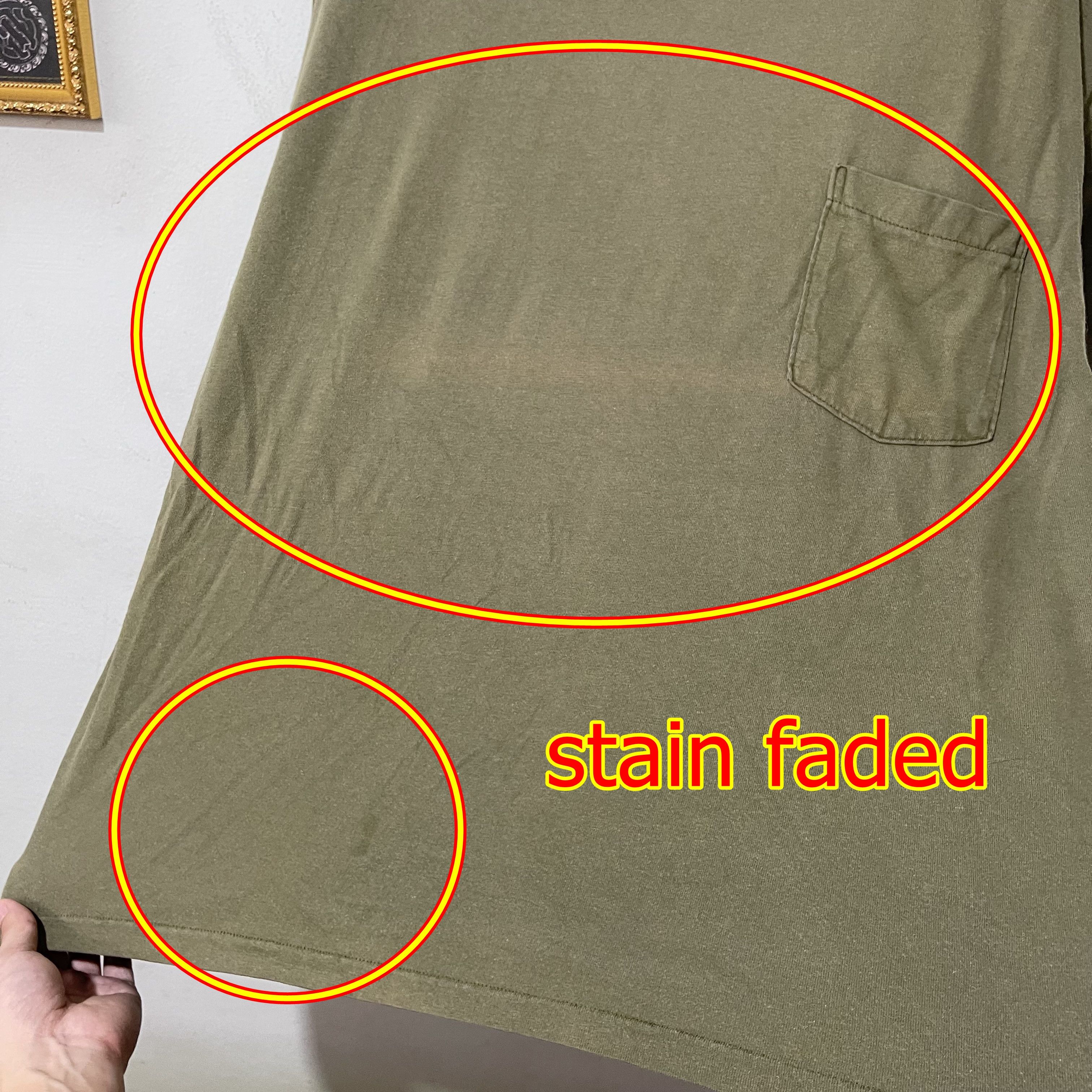 Gap Vintage 90s Gap Olive Pocket T-Shirt Size US XL / EU 56 / 4 - 6 Thumbnail