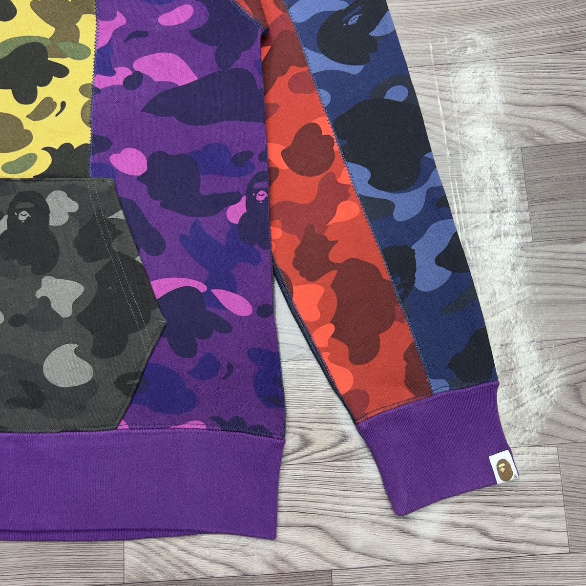 Bape Bape Multicolor Mix Crazy Camo Shark Full Zip Hoodie Size US L / EU 52-54 / 3 - 19 Thumbnail