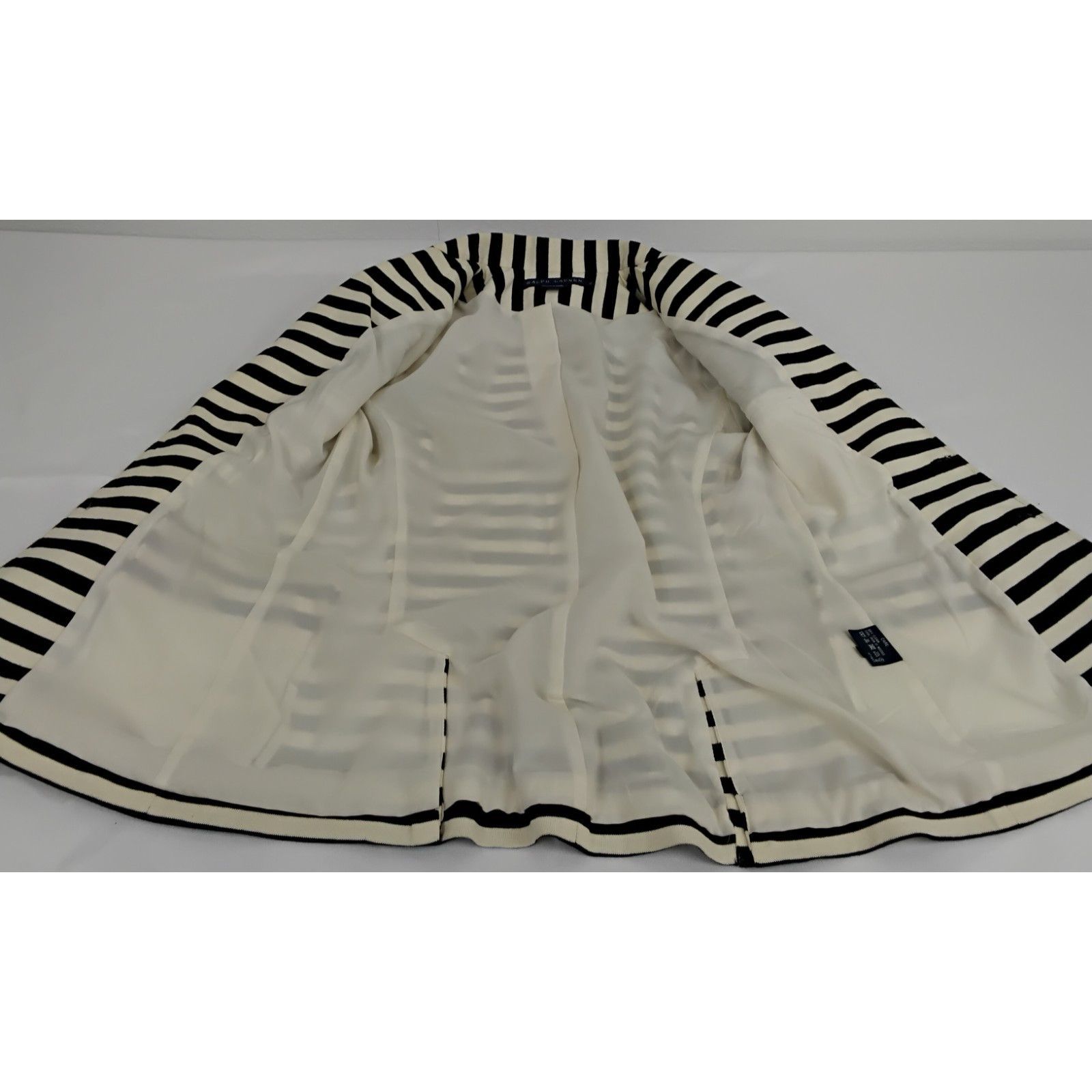 Ralph Lauren Ralph Lauren Knit Blazer Women 2 Black/White Stripes Cotton Size XS / US 0-2 / IT 36-38 - 7 Thumbnail