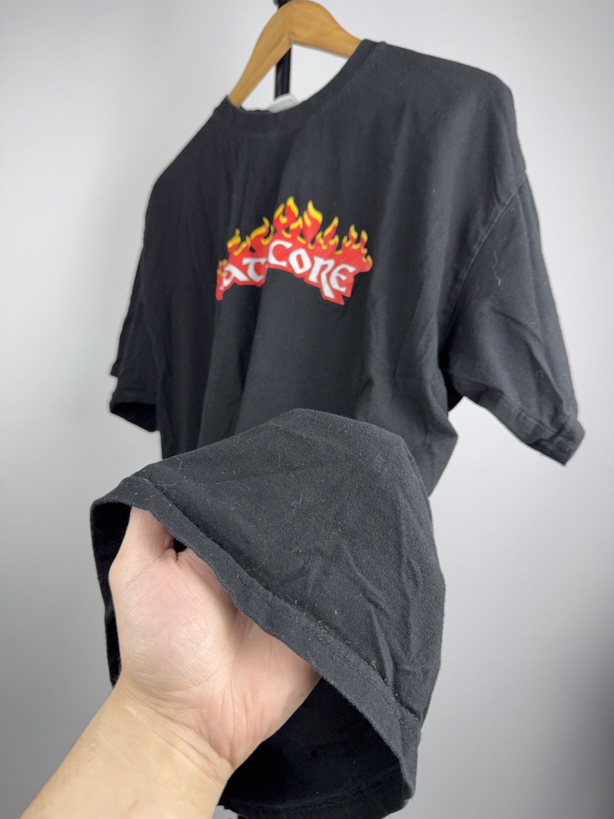 Band Tees Vintage 90s Hate Core Flame Graphic Punk Metal T-Shirt XL Size US XL / EU 56 / 4 - 13 Thumbnail