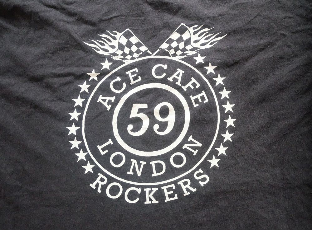 Vintage Ace Cafe London T-Shirt Black OG Logo Size US XL / EU 56 / 4 - 2 Thumbnail