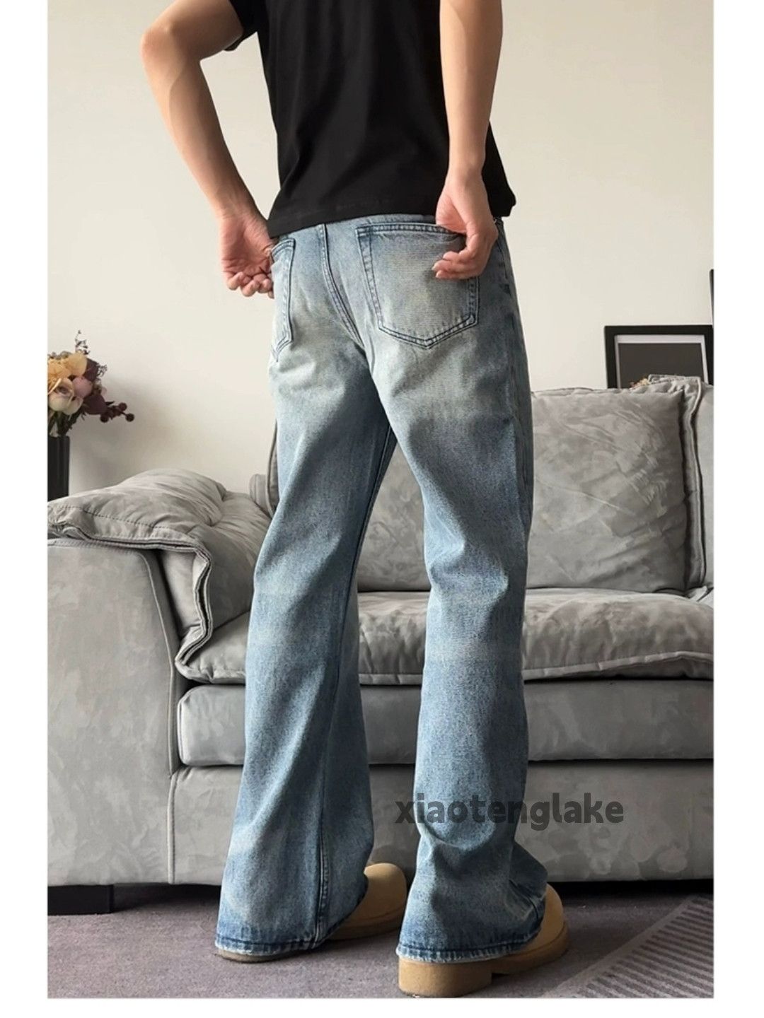 Jean × Vintage washed faded cleanfit yuppie y2k bootcut flared jeans Size US 30 / EU 46 - 3 Thumbnail