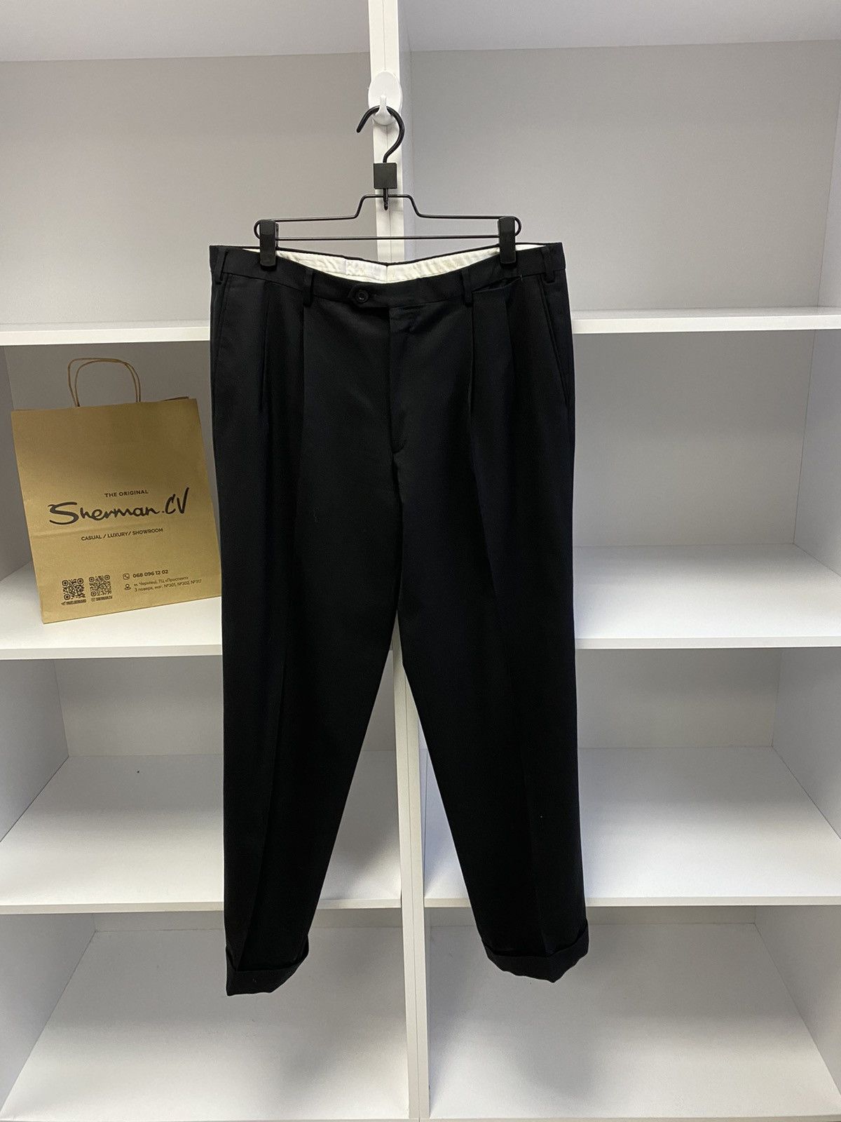 Brioni × Designer × Vintage Vintage Brioni Luxury Old Money Style Pants Size US 34 / EU 50 - 2 Thumbnail