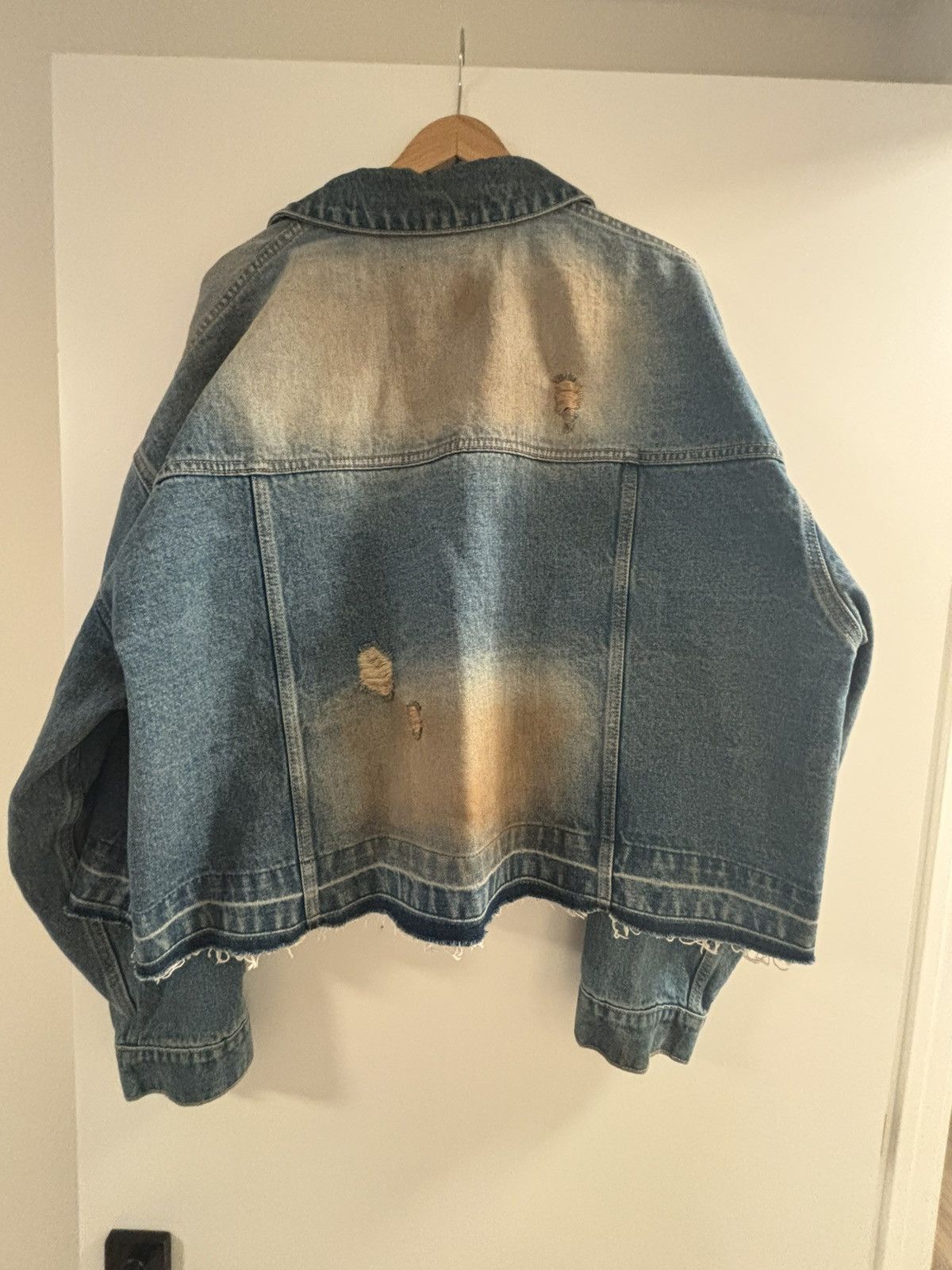 WE11DONE We11done Blue Distressed Denim Jacket Size US M / EU 48-50 / 2 - 2 Thumbnail