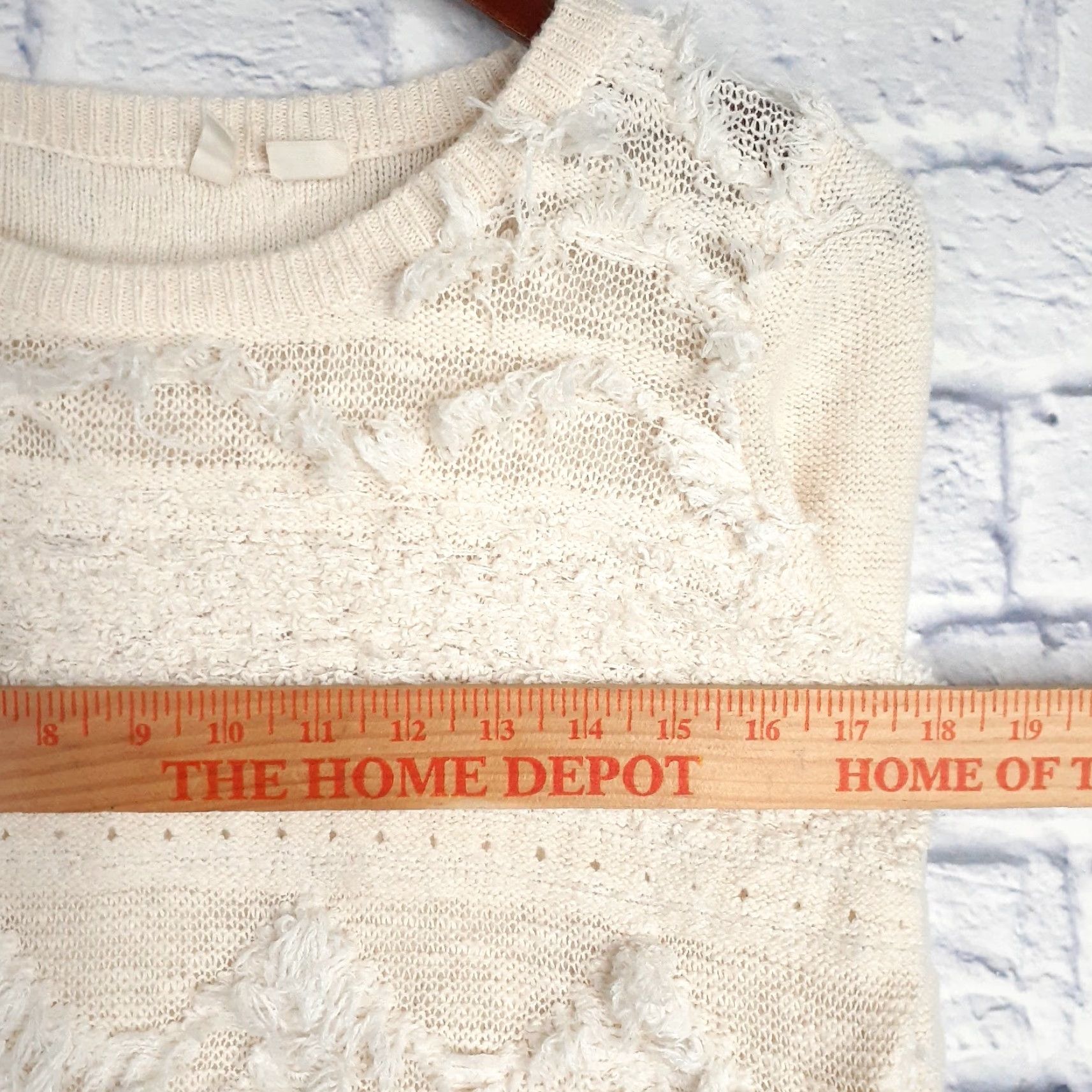 Anthropologie Anthropologie Knit Wool Alpaca Blend Sweater Womens Small Pullover Long Sleeve Cream Fall Winter Size S / US 4 / IT 40 - 3 Thumbnail