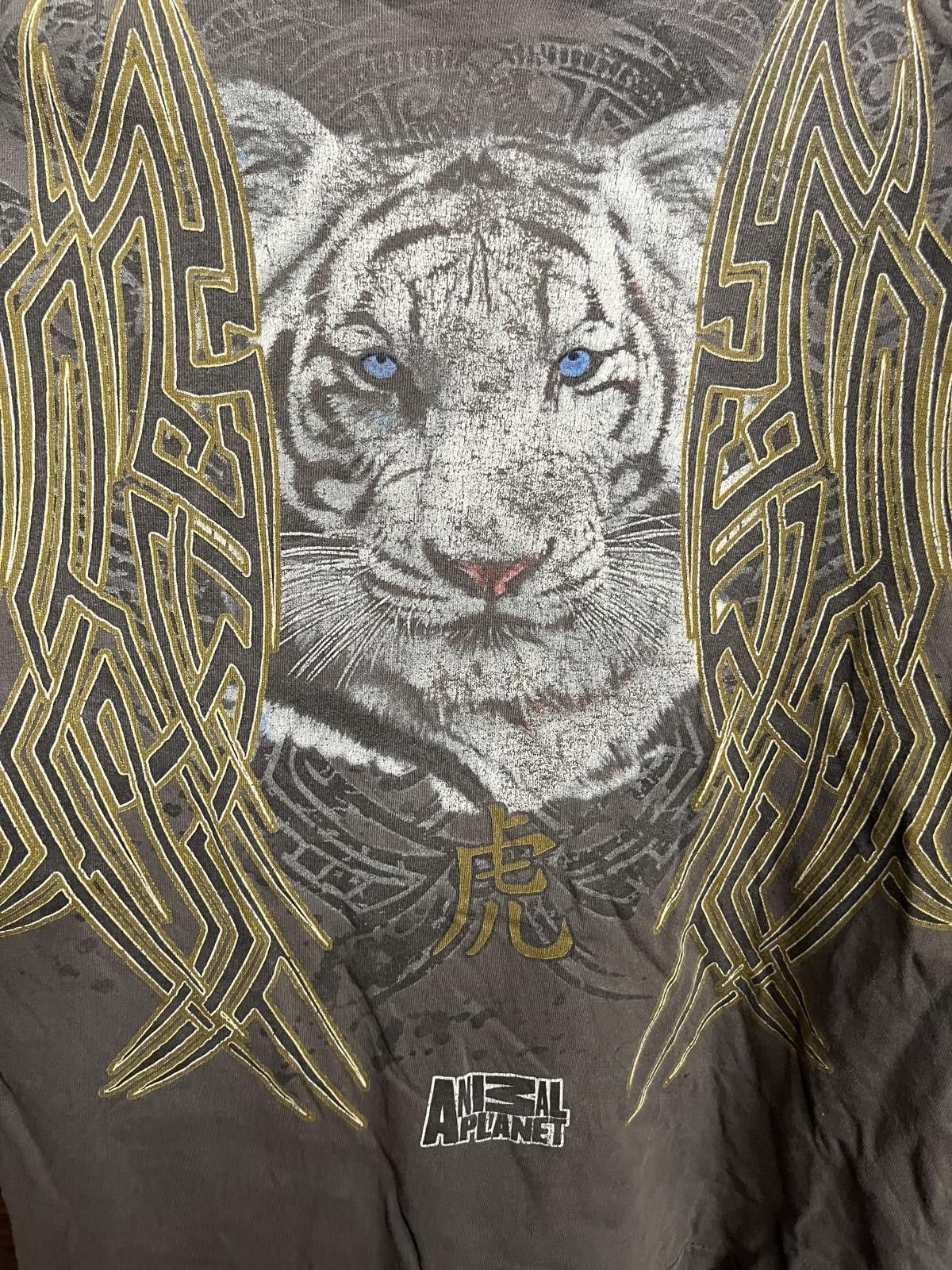 Delta Thrashed T-shirt Animal Planet White Tiger Tee - L Size US L / EU 52-54 / 3 - 3 Thumbnail