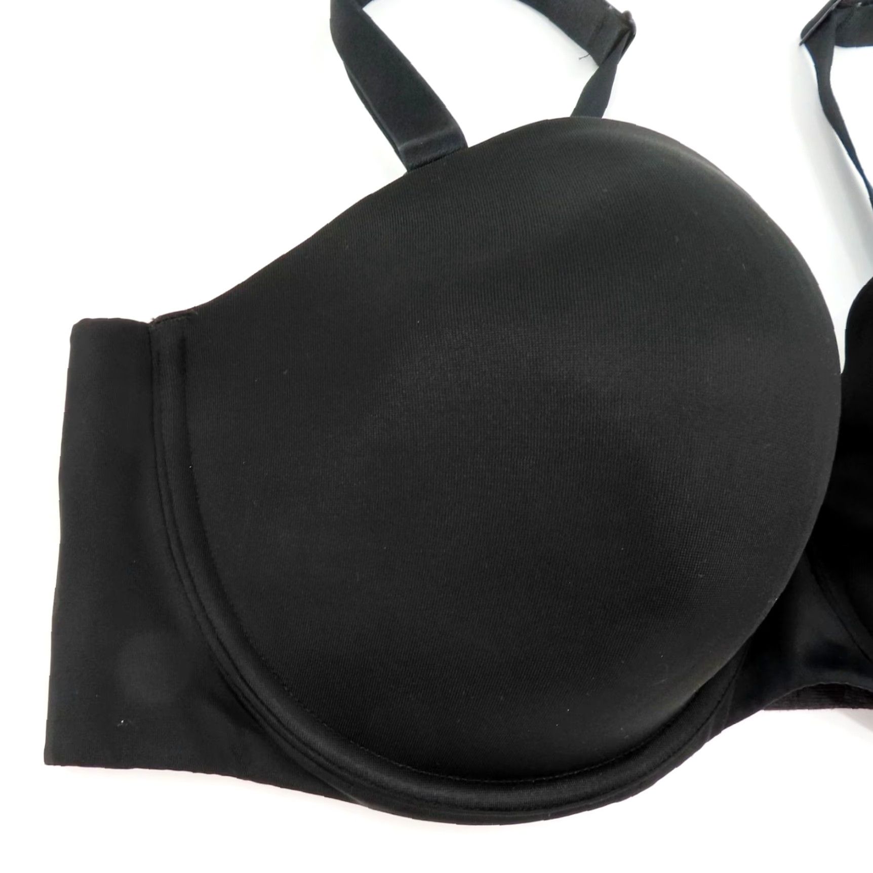 Vintage **Cacique 42DD Underwire Bra Solid Black Strapless** User: Cacique 42DD Underwire Bra Solid Black Strapless Size ONE SIZE - 2 Thumbnail