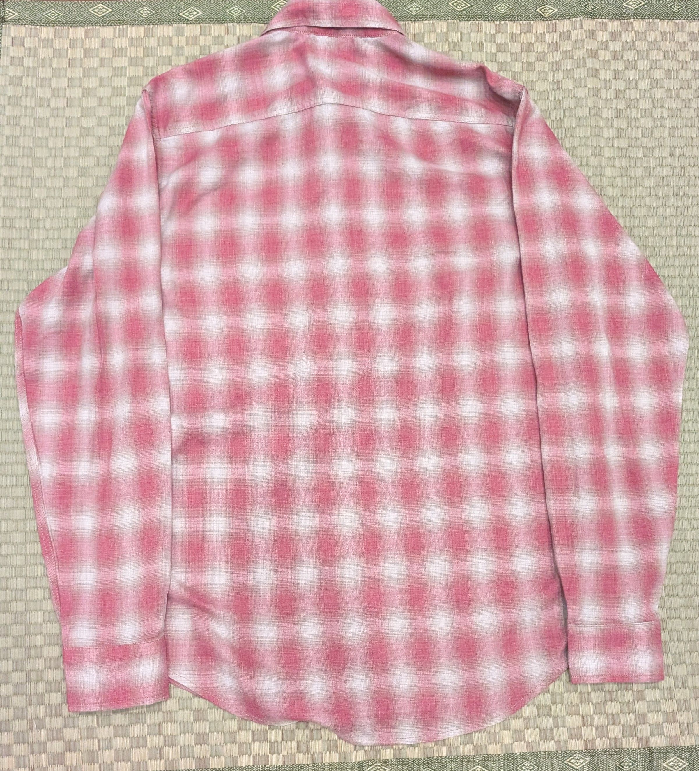Tellason Tellason Long Sleeve Shadow Shirt Ombre Red Plaid Size US S / EU 44-46 / 1 - 2 Thumbnail