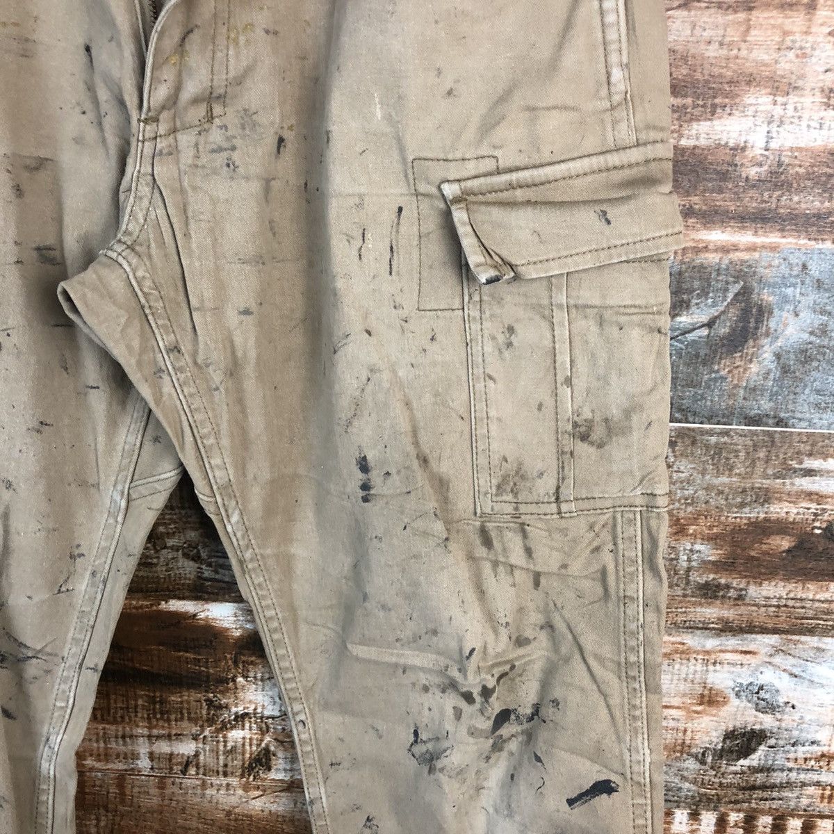 Japanese Brand DLL Gladiotor Brown Cargo Multpocket Pants #C111 Size US 33 - 15 Thumbnail