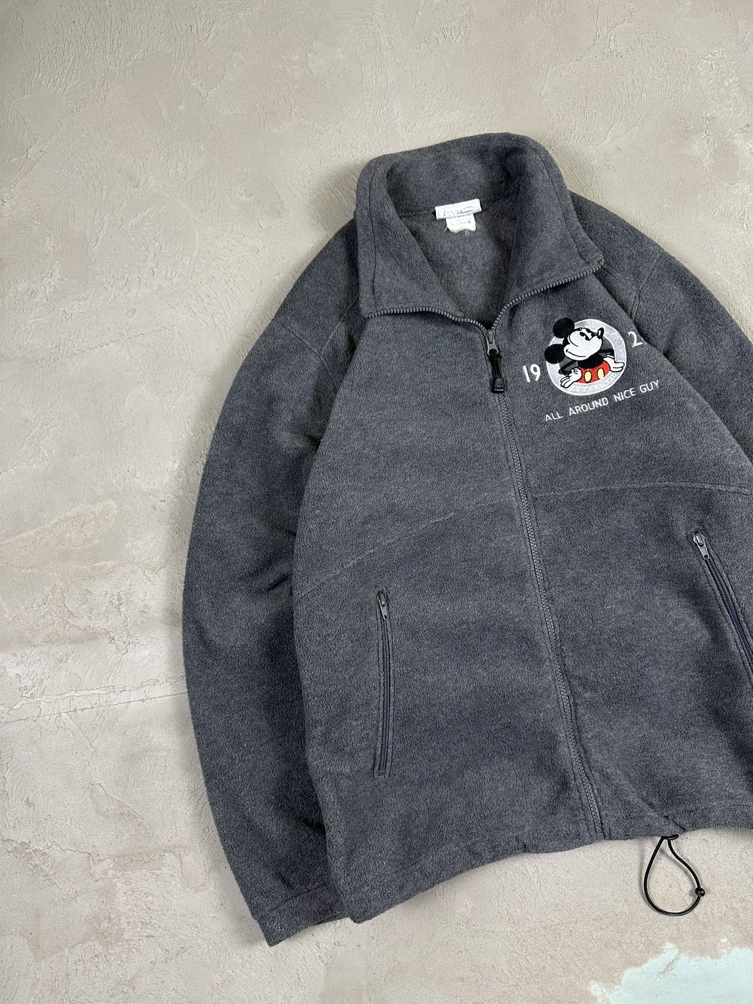 Disney 90s Vintage Disney Mickey Mouse Zip Sherpa Fleece Size US L / EU 52-54 / 3 - 2 Thumbnail