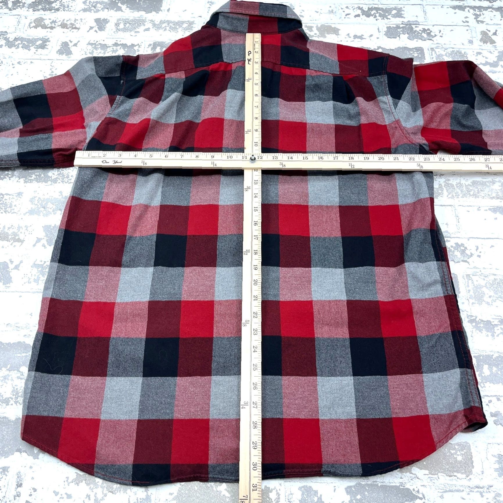 Eddie Bauer Eddie Bauer Button-Up Shirt Men XL Red Black Buffalo Plaid Classic Fit Button-Down Collar Shirt Size US XL / EU 56 / 4 - 7 Thumbnail