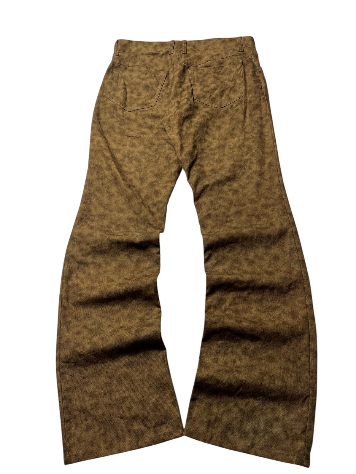 Nicole Club 2000s Nicole Monsieur Abstract Acid Washed Flared Pants Size US 32 / EU 48 - 8 Thumbnail