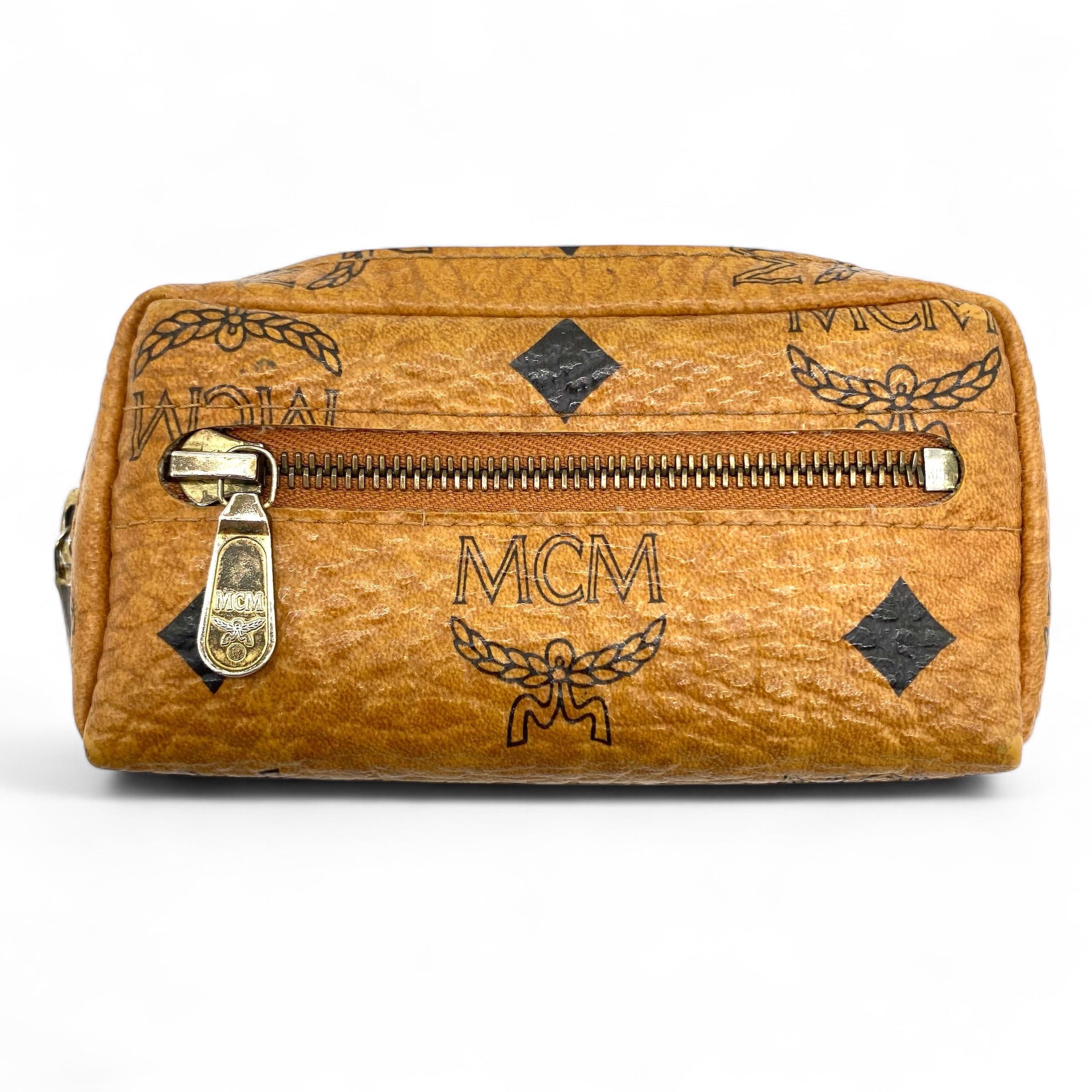 MCM Vintage MCM Visetos Coin Case Cognac Size ONE SIZE - 1 Thumbnail