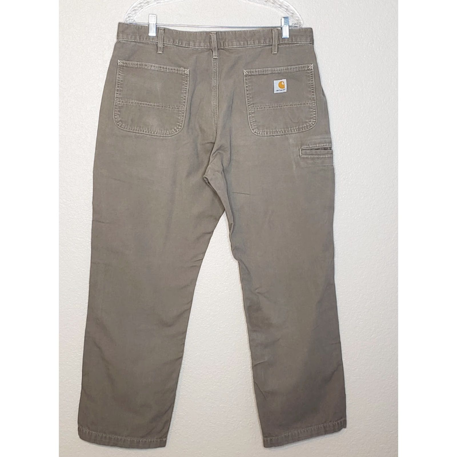 Carhartt Carhartt Pants Mens 38x32 Tan Relaxed Flat Front Carpenter Pocket Workwear Size US 38 / EU 54 - 2 Thumbnail