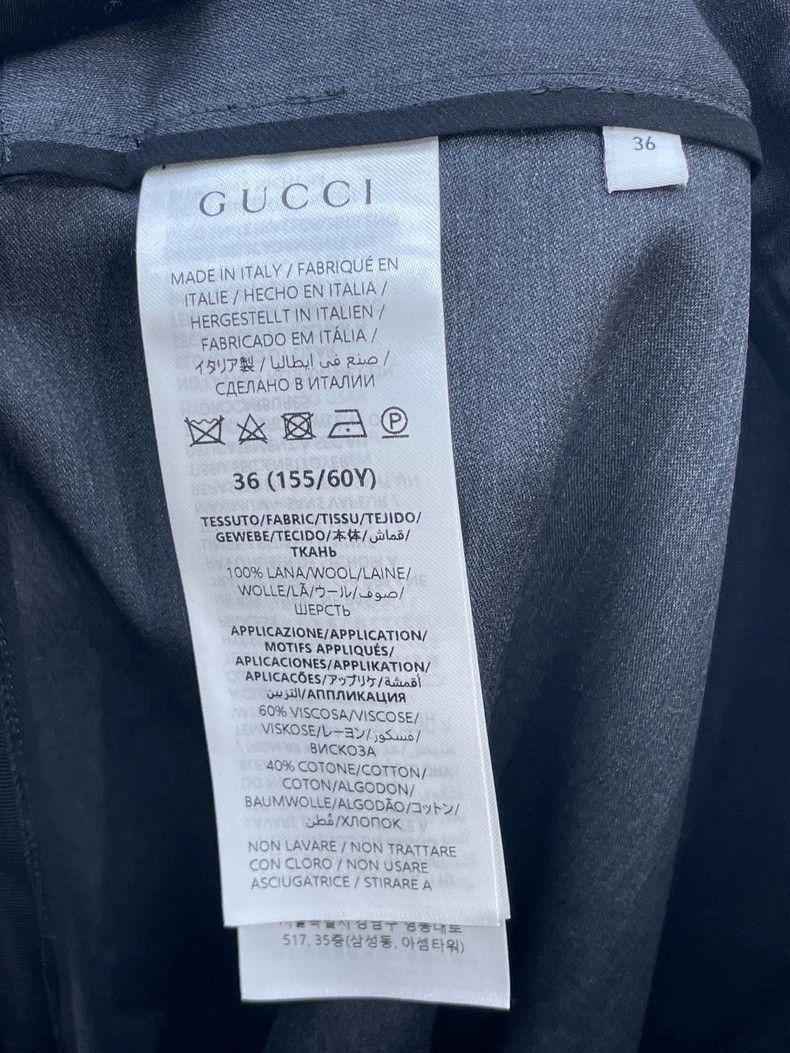 Gucci Gucci Gray Suit Skirt for Work-2506 Size 35" - 7 Thumbnail