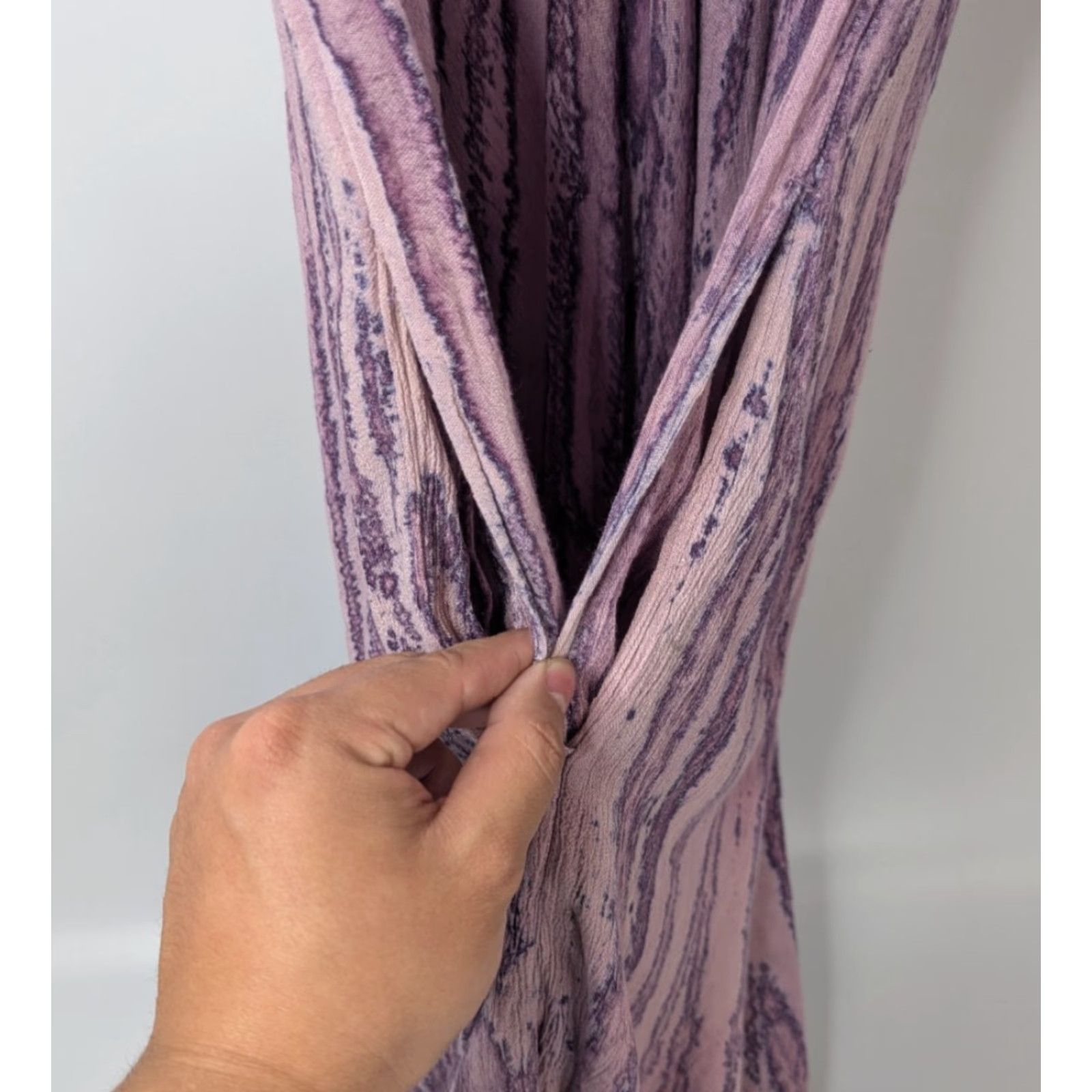 Vintage Sakkas Purple Caftan Dress Women One Size Cap Sleeve Lace-Up Long Caftan Dress Boho Fairy Vintage: No Size ONE SIZE - 4 Thumbnail