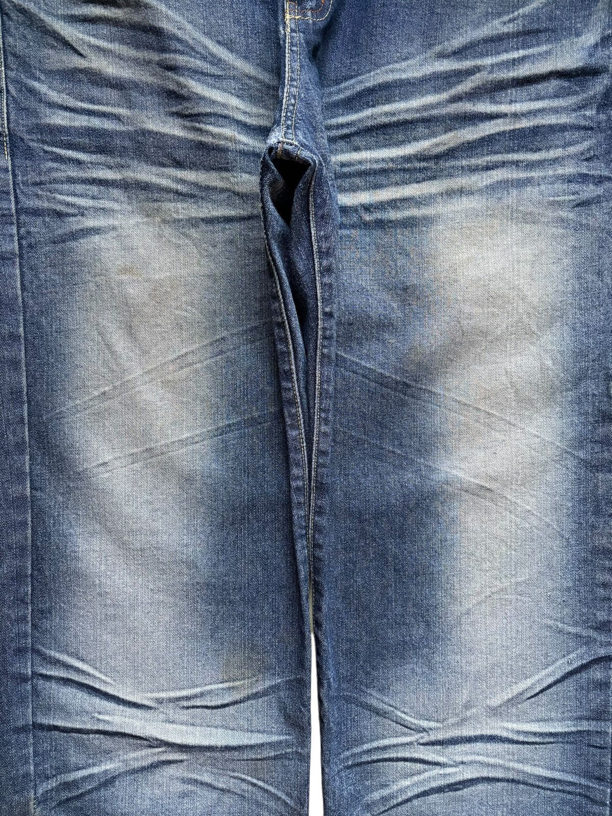 Japanese Brand Vintage Japanese Brand Mud Wash Distress Loose Baggy Jeans Size US 36 / EU 52 - 5 Thumbnail