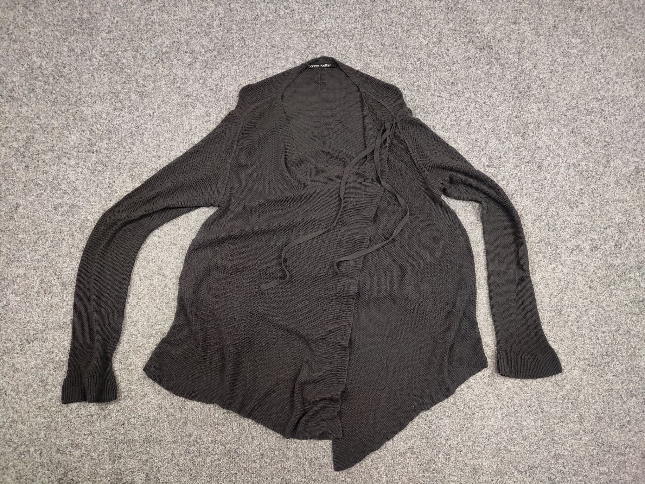 hannes roether Hannes Roether Design Gray Light Long sleeve Wrap Cardigan Size M / US 6-8 / IT 42-44 - 11 Thumbnail