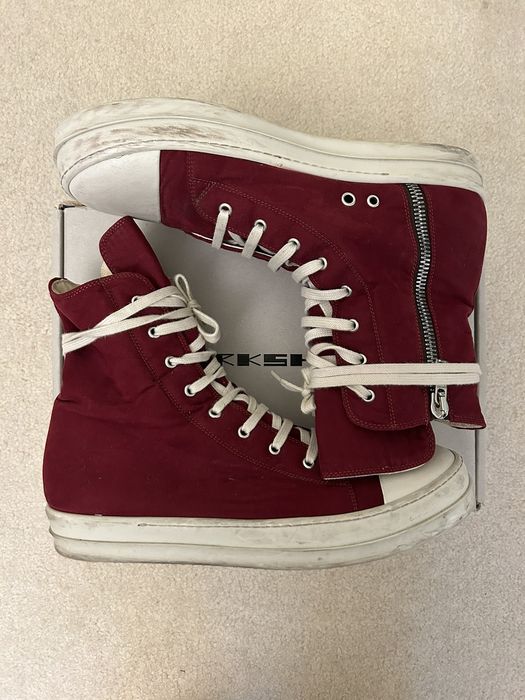 Rick Owens OG ALL Rick Owens DRKSHDW Ramones Bruised Red Red | Grailed