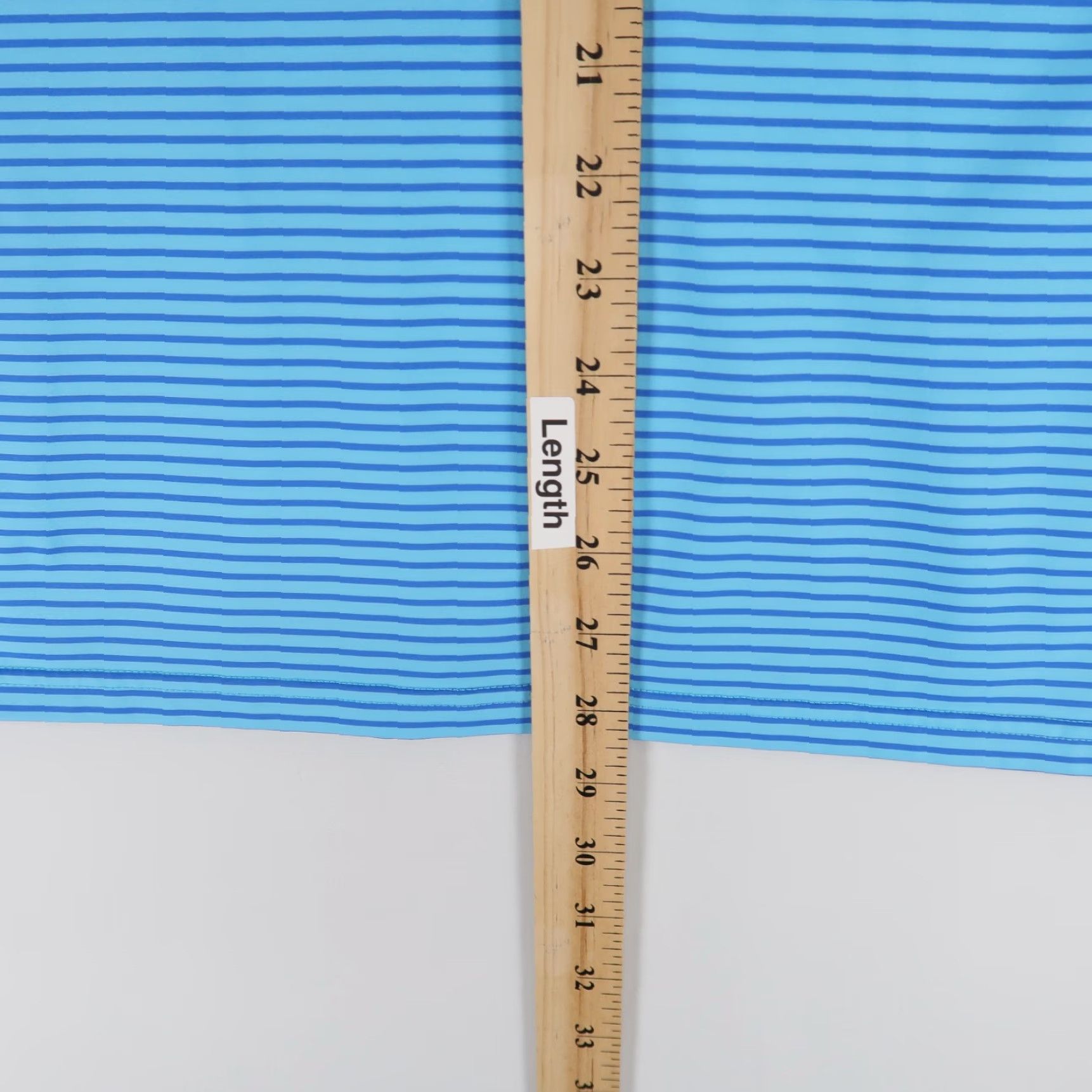 Vintage Fair Harbor Polo Shirt Mens M Blue Striped Short Sleeve Golf Performance Button Collar Size US M / EU 48-50 / 2 - 4 Thumbnail