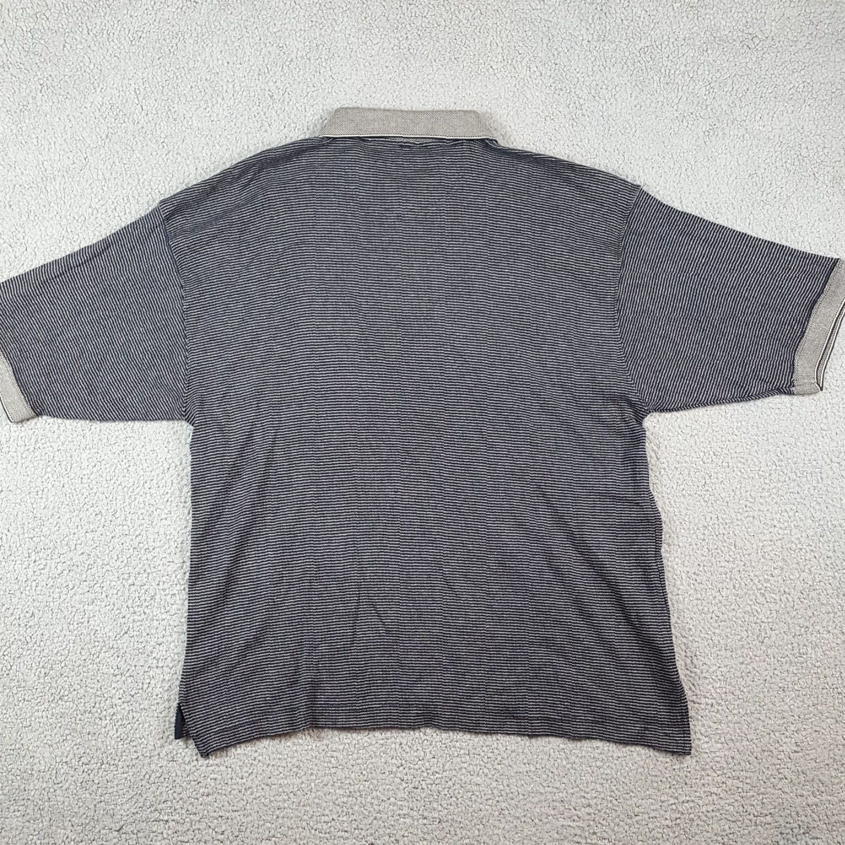 Vintage Vintage Equus Men's Polo Shirt Size Large Casual 90s Striped Cotton Relaxed Fit Size US L / EU 52-54 / 3 - 3 Thumbnail