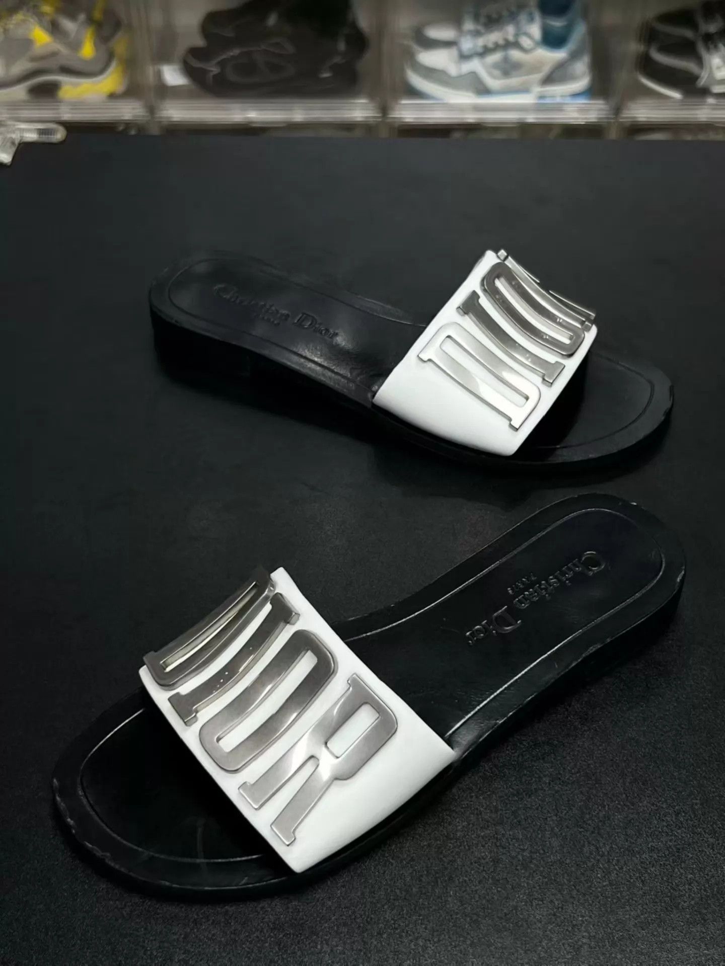 Dior DIOR Logo Slide Sandals 37 EUR Resoled Near Mint Size US 6.5 / IT 36.5 - 1 Thumbnail