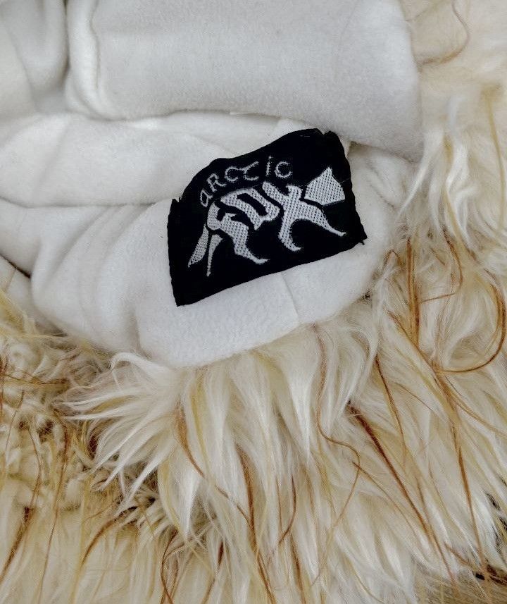 Japanese Brand Trapper Winter Hat FAUX FUR Ear Flaps Cream Ivory Buckle Fox Size ONE SIZE - 11 Thumbnail