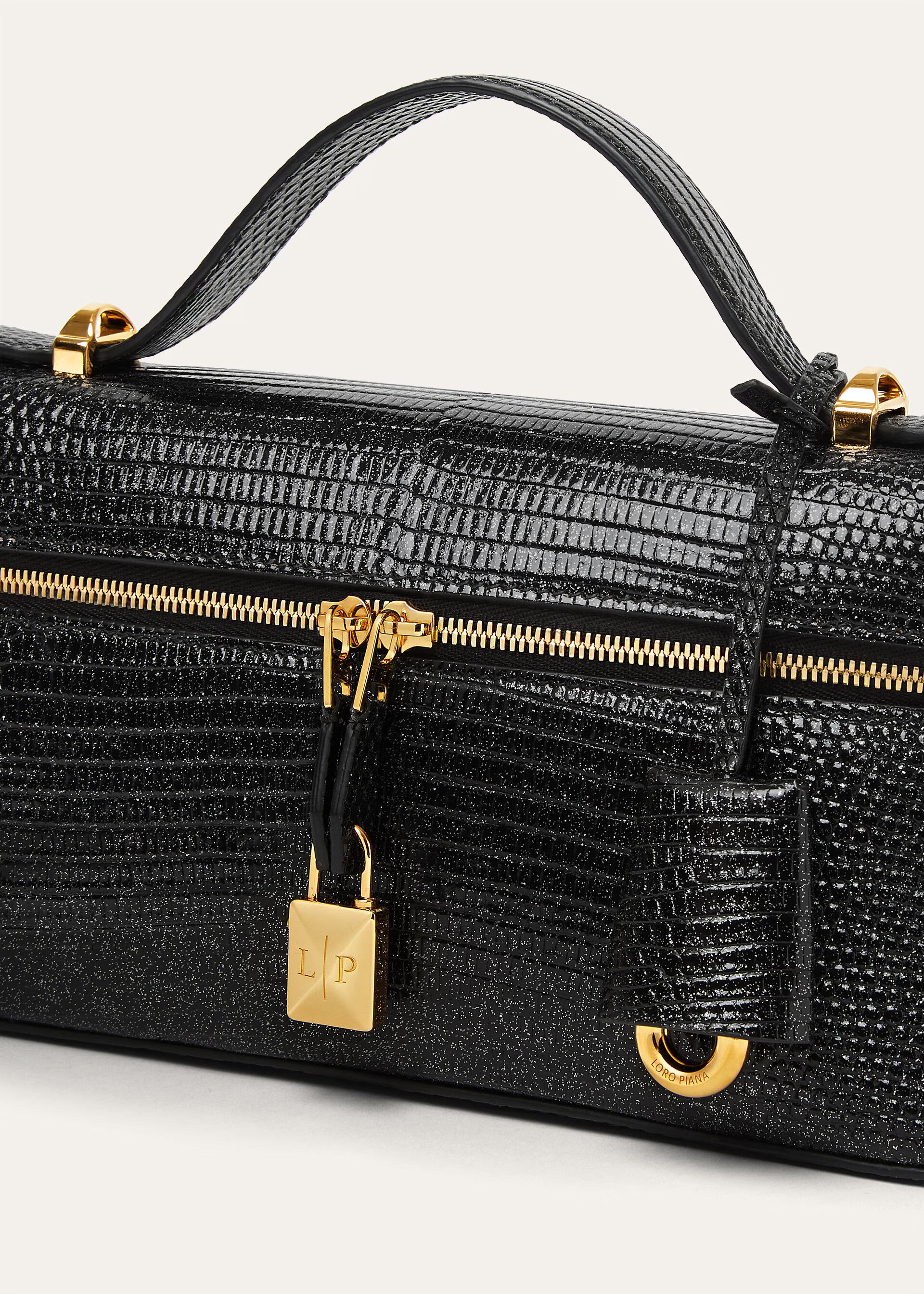 Loro Piana os11x0426 FAQ9283 Size: OS / L23 Extra Crossbody Bag Black Size ONE SIZE - 5 Thumbnail