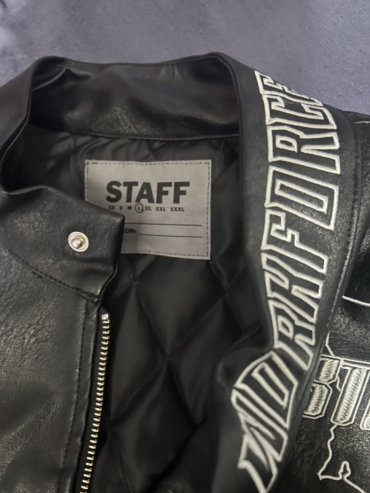STAFF WORKFORCE STAFF “First Never Last” motorcycle jacket Size US L / EU 52-54 / 3 - 4 Thumbnail
