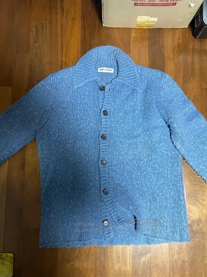 Our Legacy Extra Large Cardigan Aquamarine