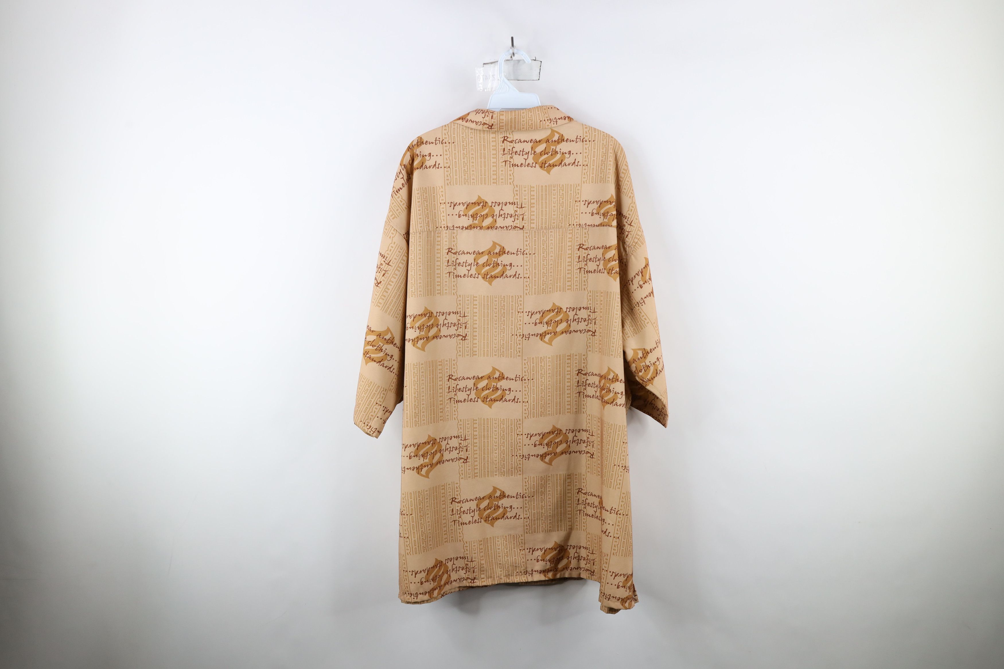 Rocawear × Vintage Vintage 90s Y2K Rocawear Hip Hop All Over Print Button Shirt Size US XXL / EU 58 / 5 - 13 Thumbnail