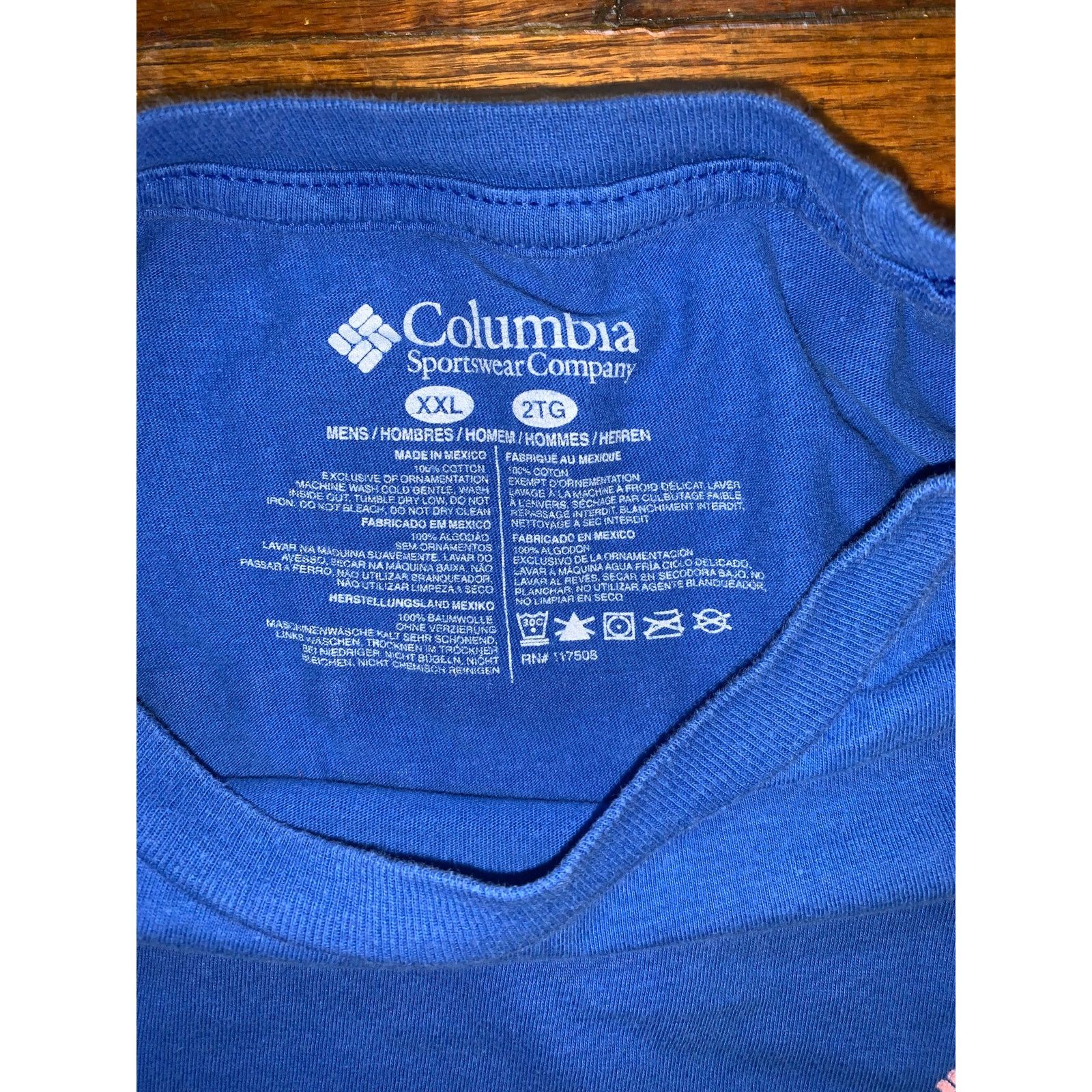 Columbia Columbia PFG Logo T Shirt XXL Royal Blue Pink Fishing Tee Size US XXL / EU 58 / 5 - 5 Thumbnail