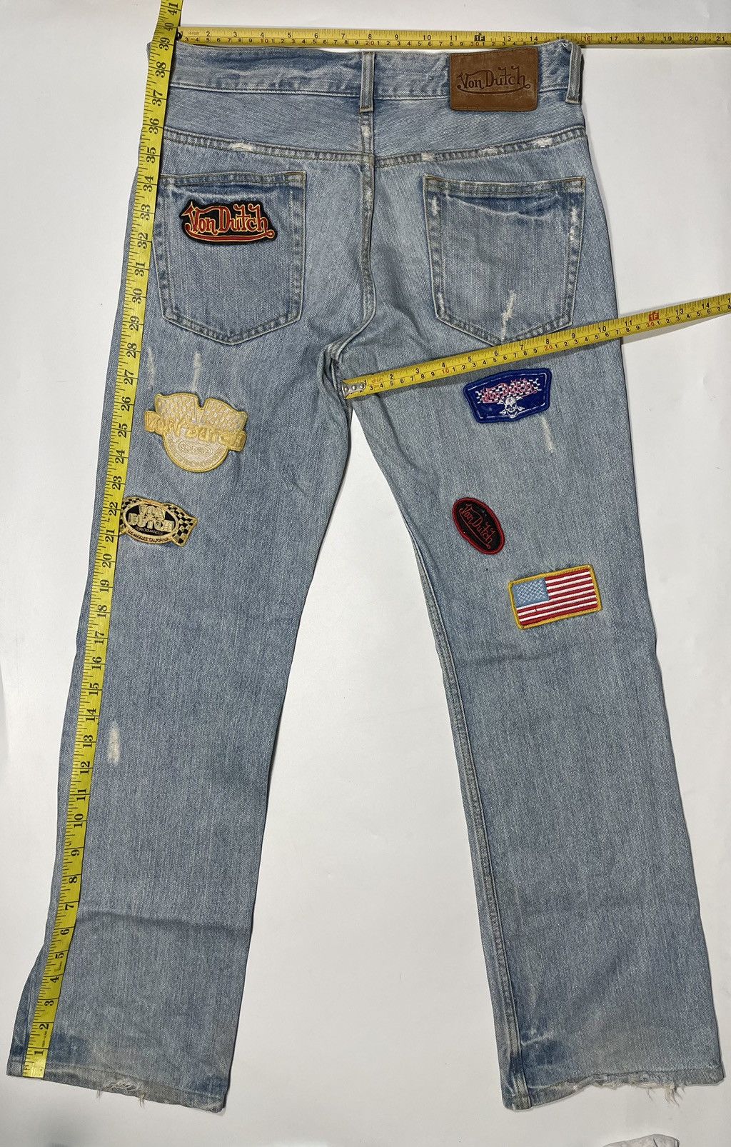 Von Dutch Vintage Von dutch patch y2k 2000 multi logo wide straight Size US 30 / EU 46 - 8 Thumbnail