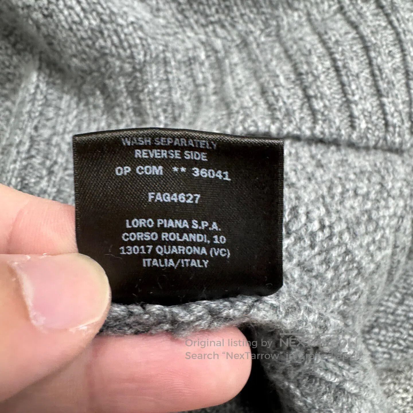Loro Piana LORO PIANA size60 BABYCASHEMRE Gray Cashmere Knit Sweater| Size US XXL / EU 58 / 5 - 4 Thumbnail