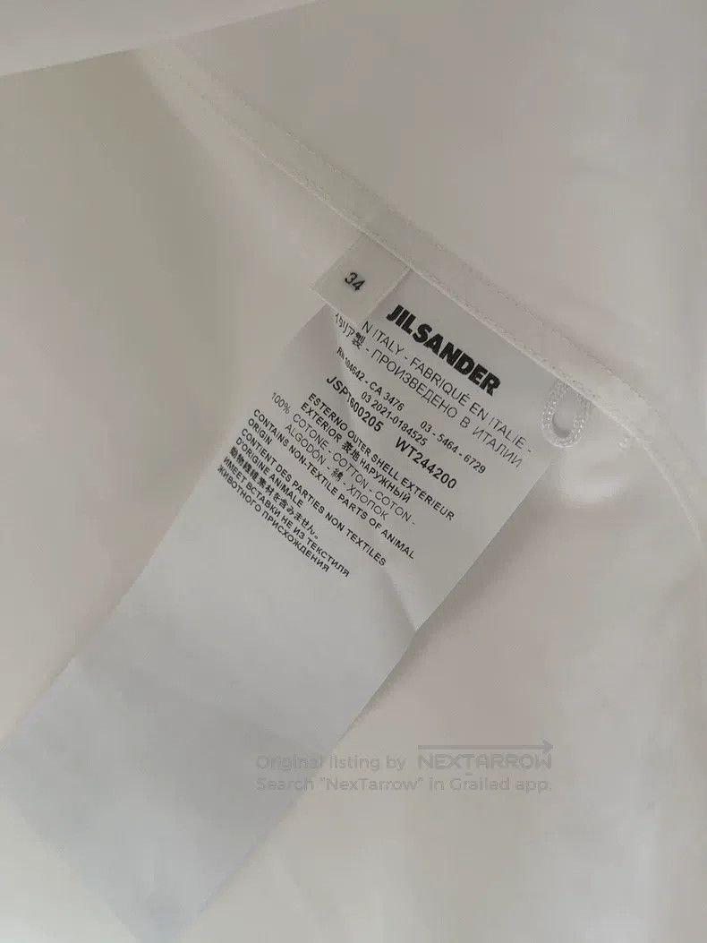 Jil Sander Jil Sander size 34 Solid color shirt with lapels Size US S / EU 44-46 / 1 - 9 Thumbnail
