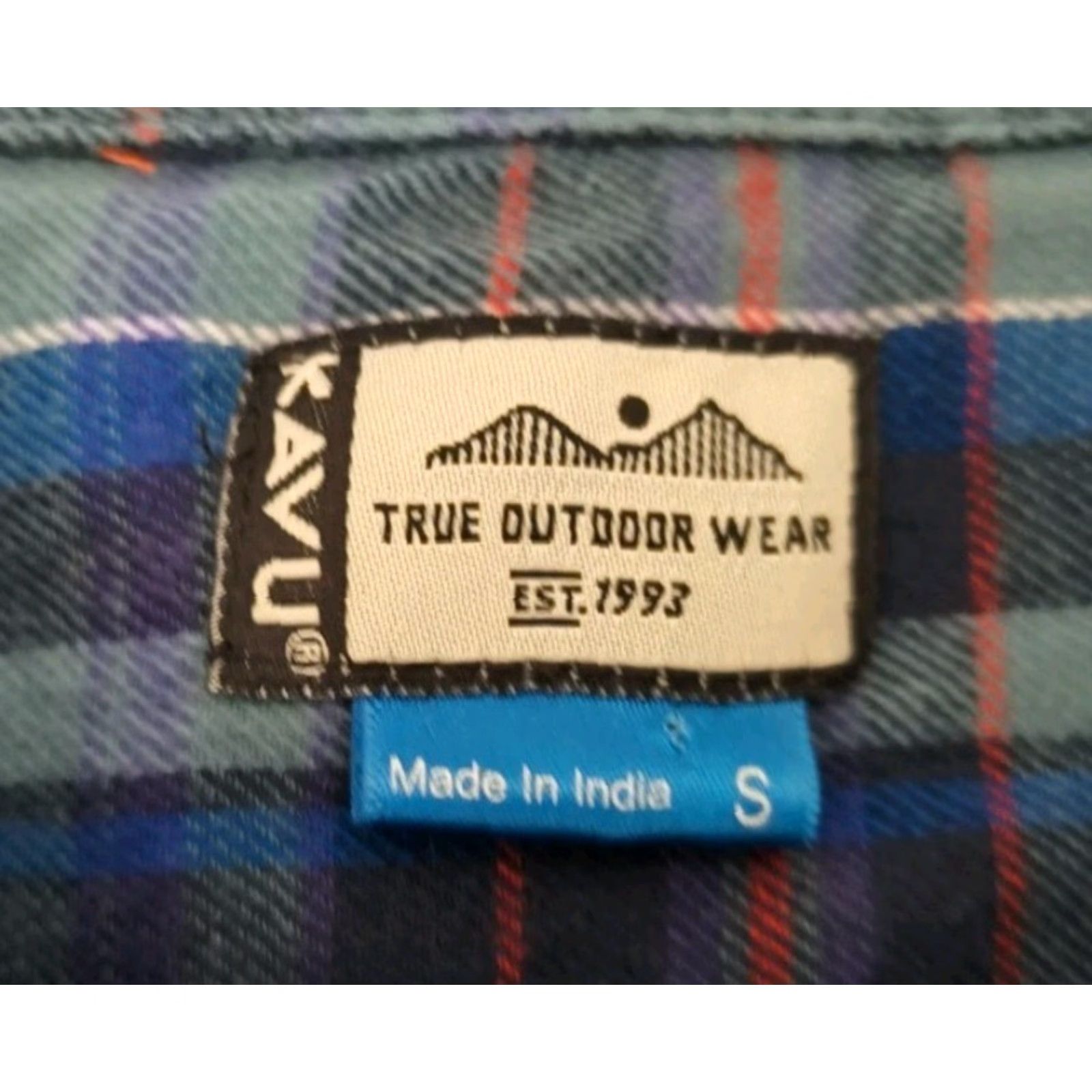 KAVU VINTAGE KAVU Women's Plaid Flannel Shirt Casual Outdoor Hiking Blue Yellow Red Size Small Size S / US 4 / IT 40 - 2 Thumbnail