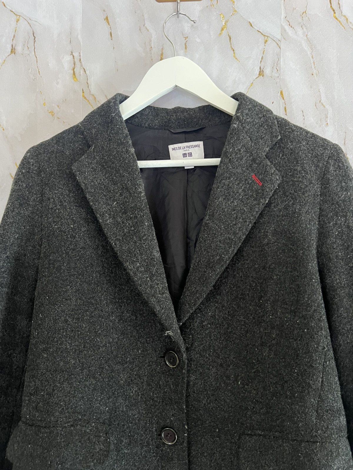 Japanese Brand INES DE LA FRESSANGE UNIQLO LONG JACKET Size US L / EU 52-54 / 3 - 10 Thumbnail